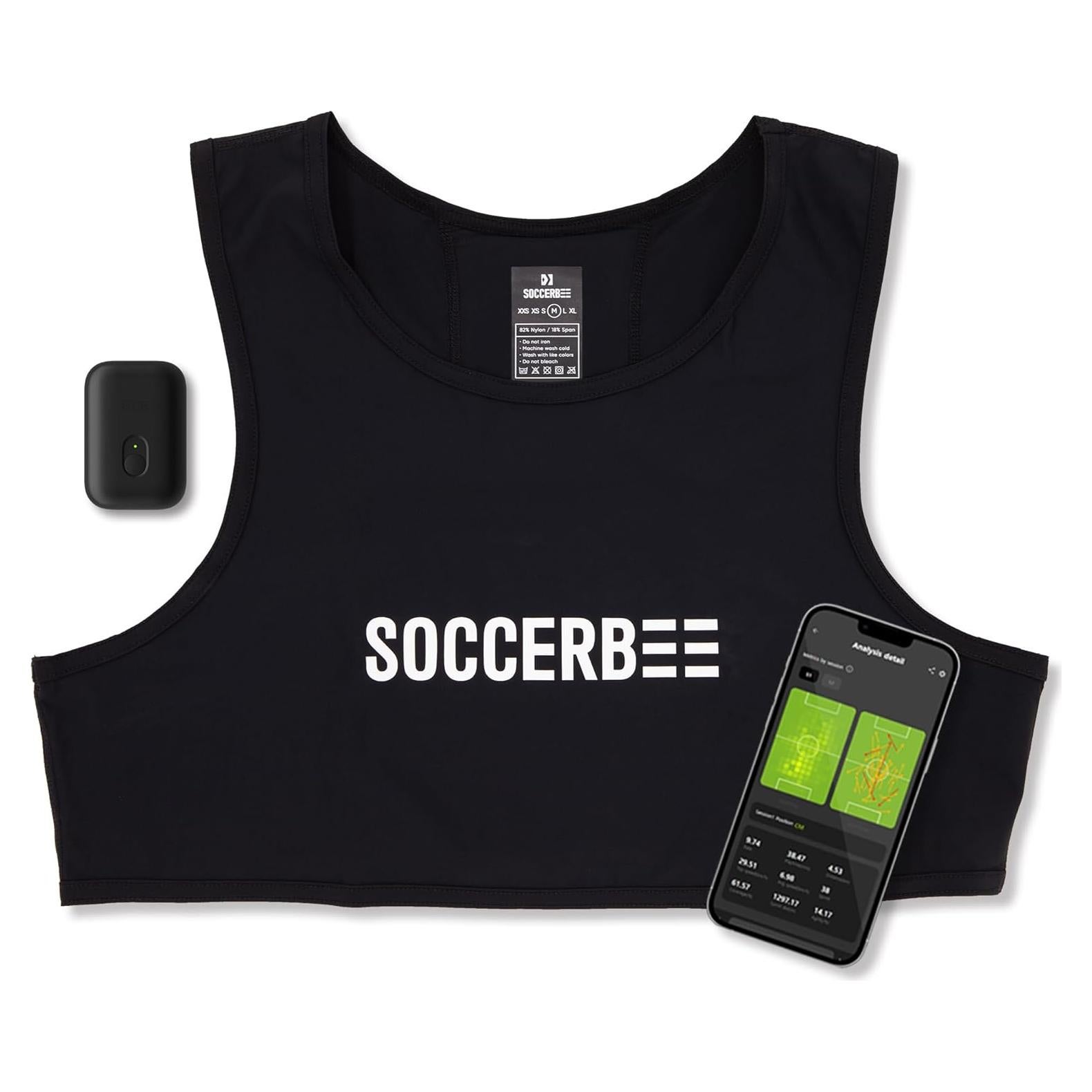 Rastreador GPS Deportivo SOCCERBEE Pro 2 con Chaleco - Grande
