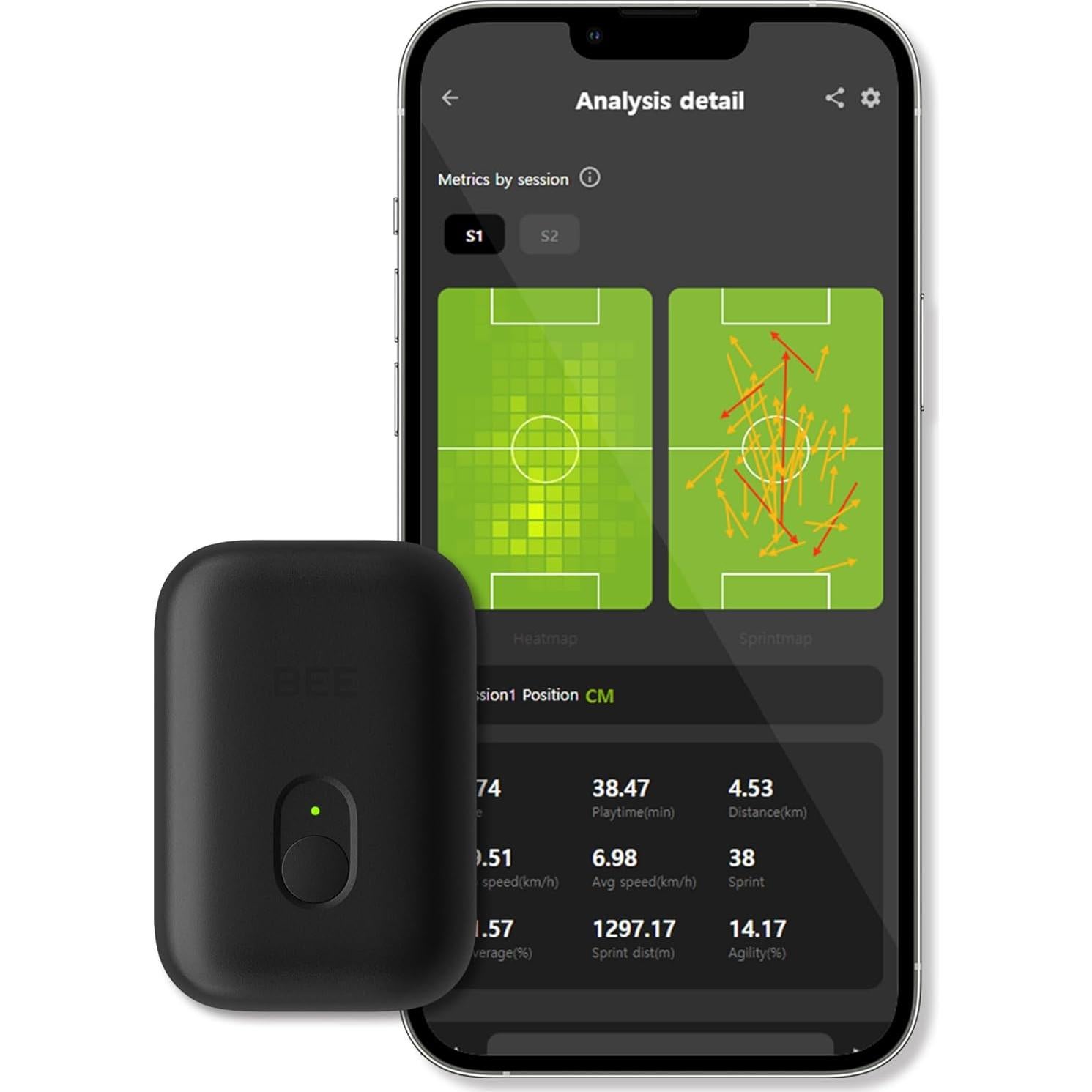 Rastreador GPS Deportivo SOCCERBEE Pro 2 con Chaleco - Grande