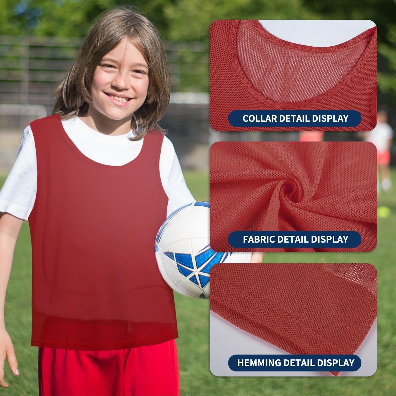 Chalecos de Práctica Holnkme 12 Piezas Nylon para Deportes