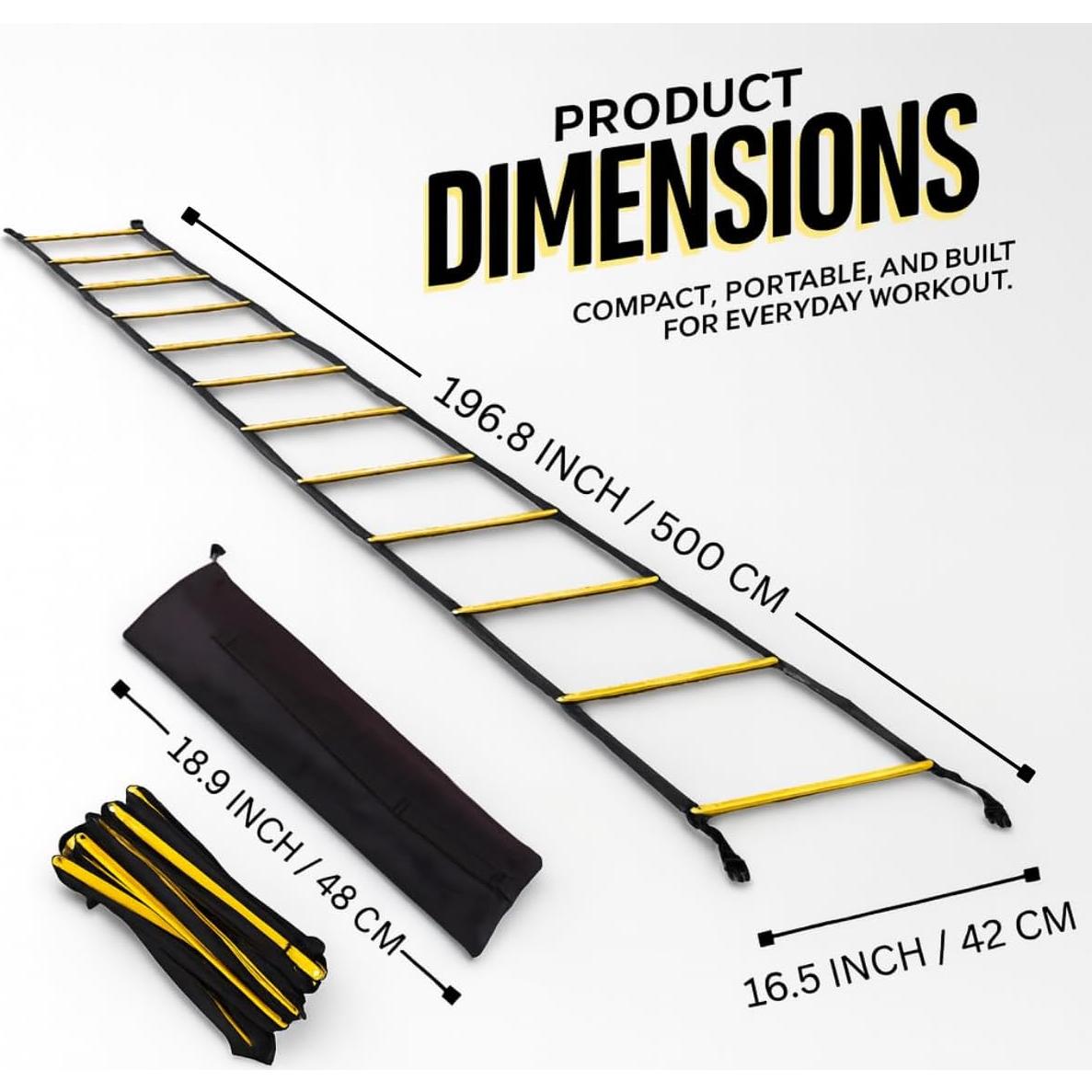 Escalera de Agilidad SOFTSOUL Agilith-Pro 6m 12 Peldaños