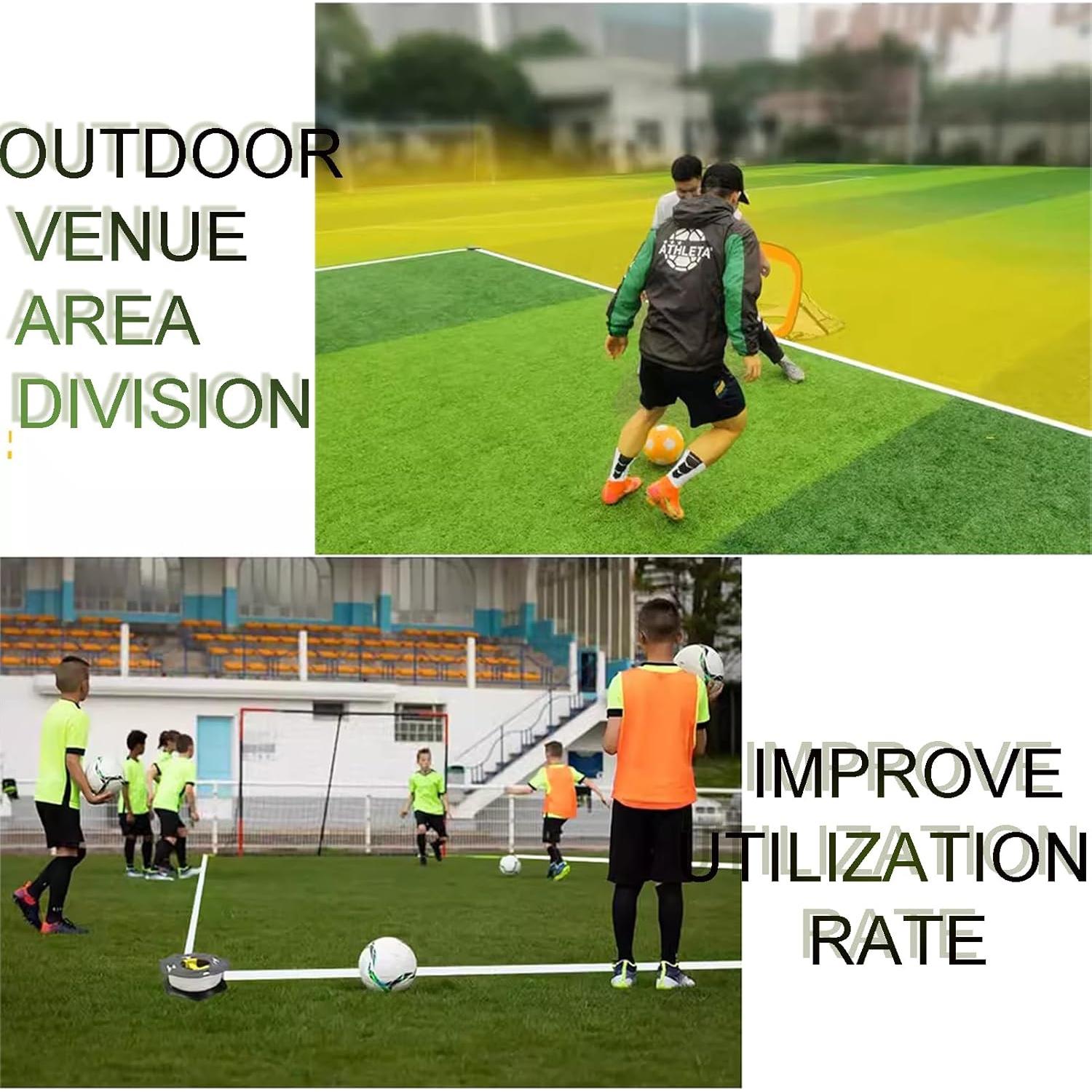 Cinta de Marcado de Campo 70m LQDMAER con Sacos de Arena