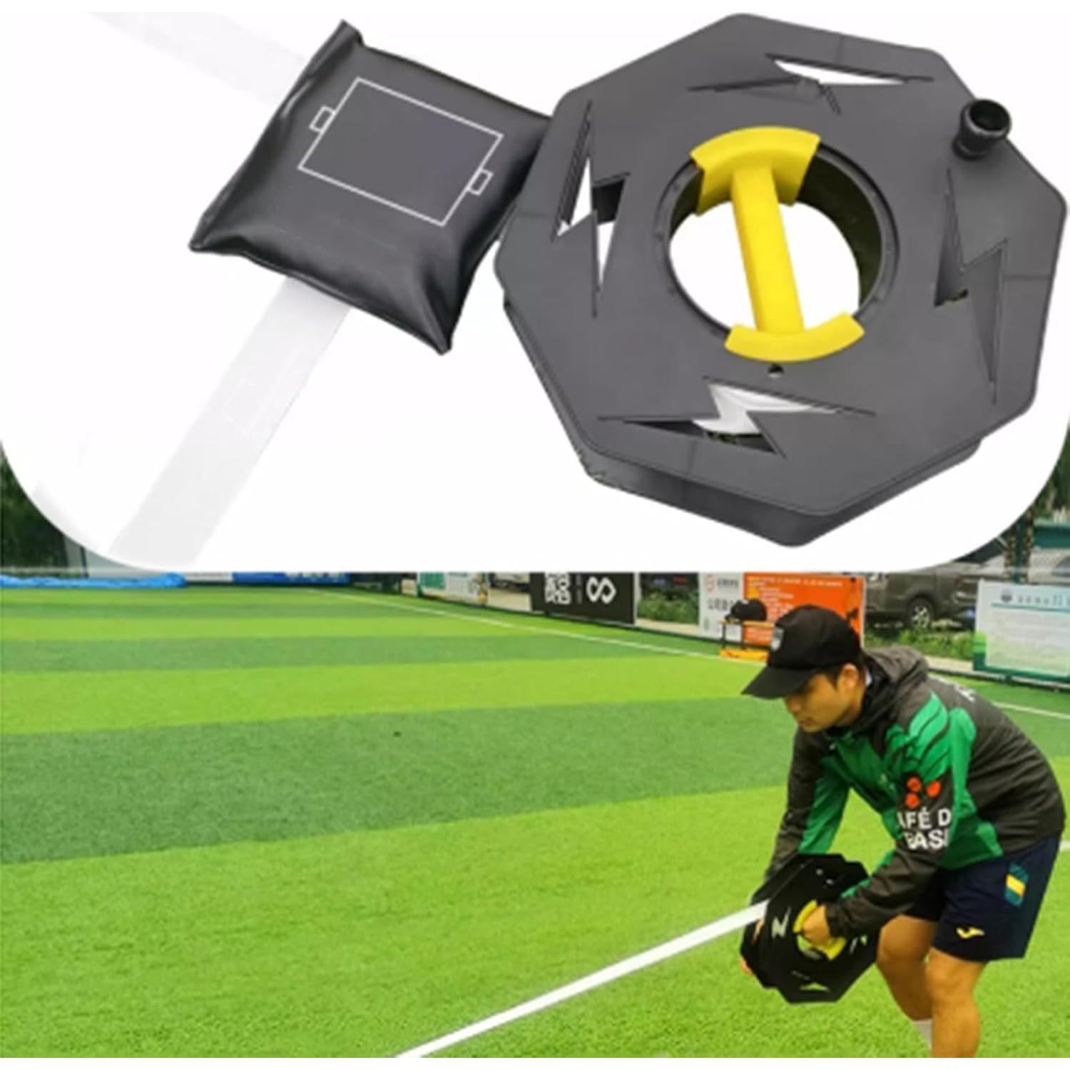 Cinta de Marcado de Campo 70m LQDMAER con Sacos de Arena