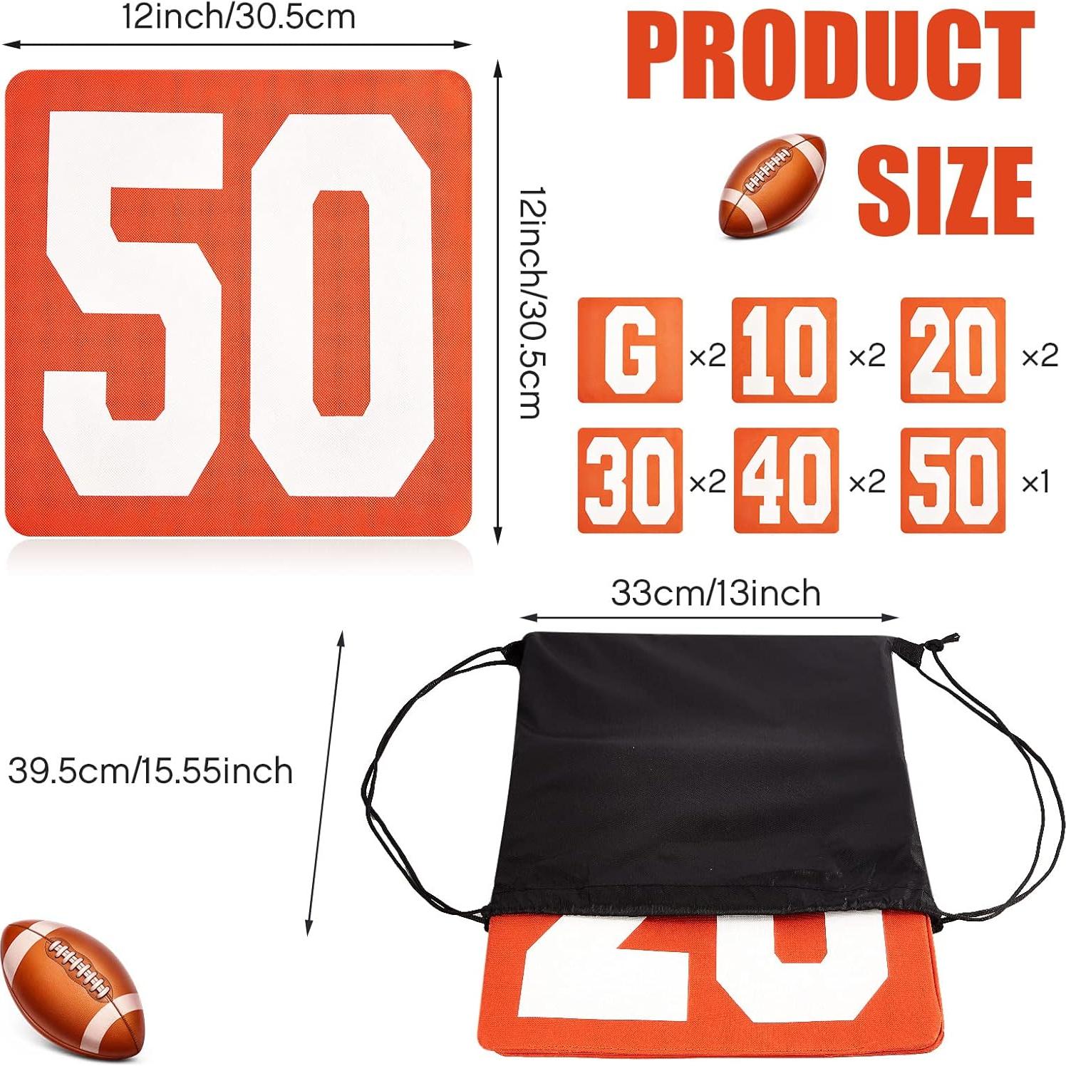 Juego de 11 Marcadores de Fútbol Jecery Alta Visibilidad 30.48cm