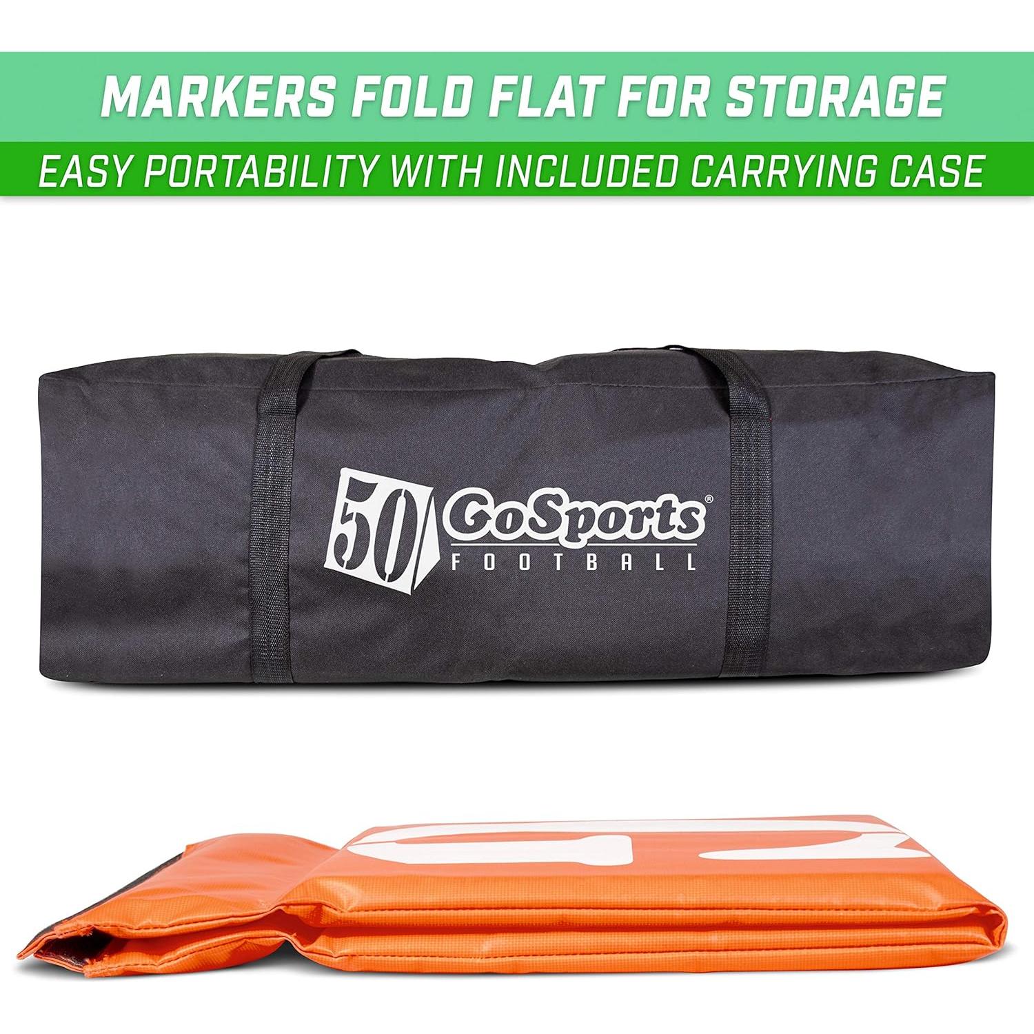 Marcadores de Yarda de Fútbol GoSports - Set de 11 Pesados