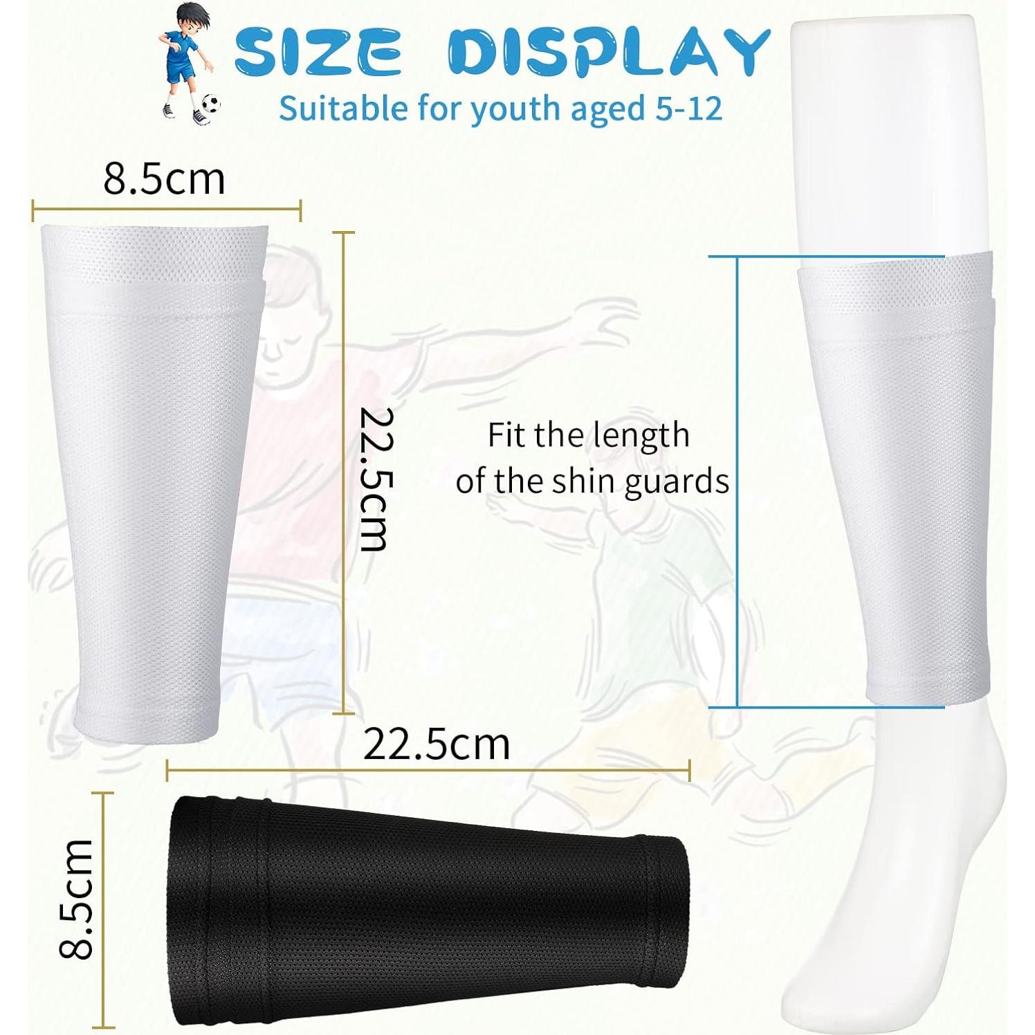 Cubiertas de Espinilleras Skylety para Jóvenes Fútbol 4 Pares