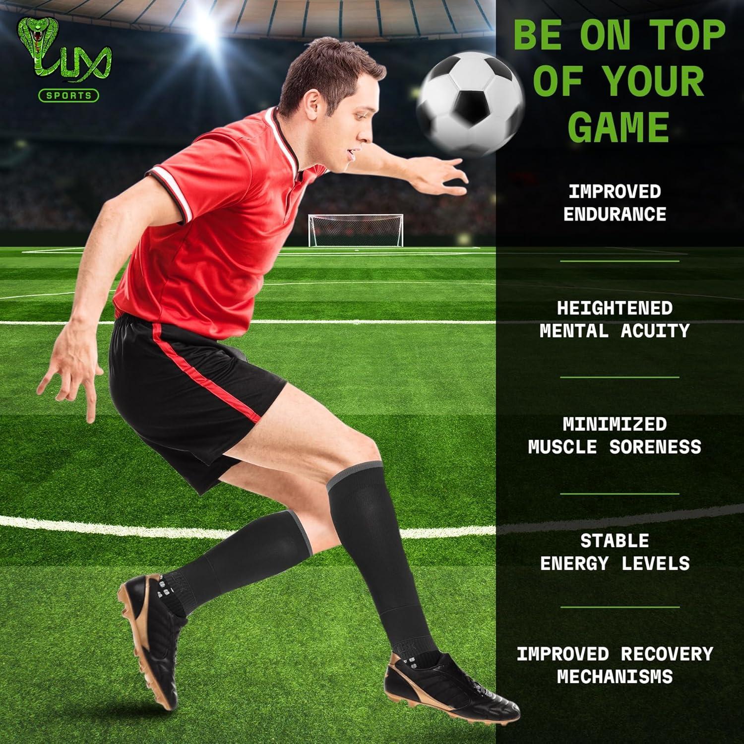 Mangas de Fútbol LUX Sports con Estabilizadores para Hombres y Niños