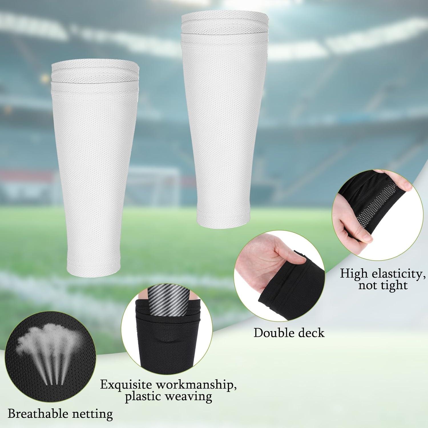 Fundas para Espinilleras de Fútbol FdcLixuvol 2 Pares Transpirables