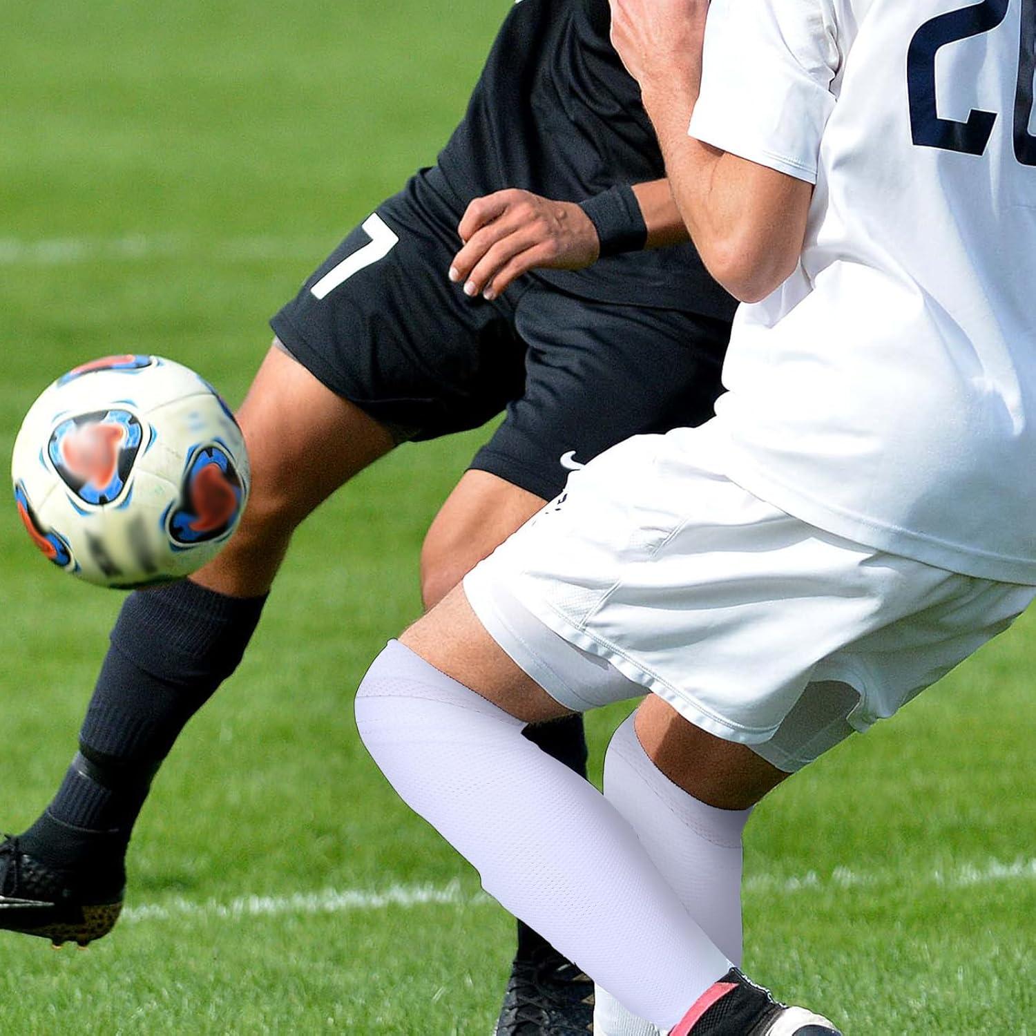 Fundas para Espinilleras de Fútbol FdcLixuvol 2 Pares Transpirables