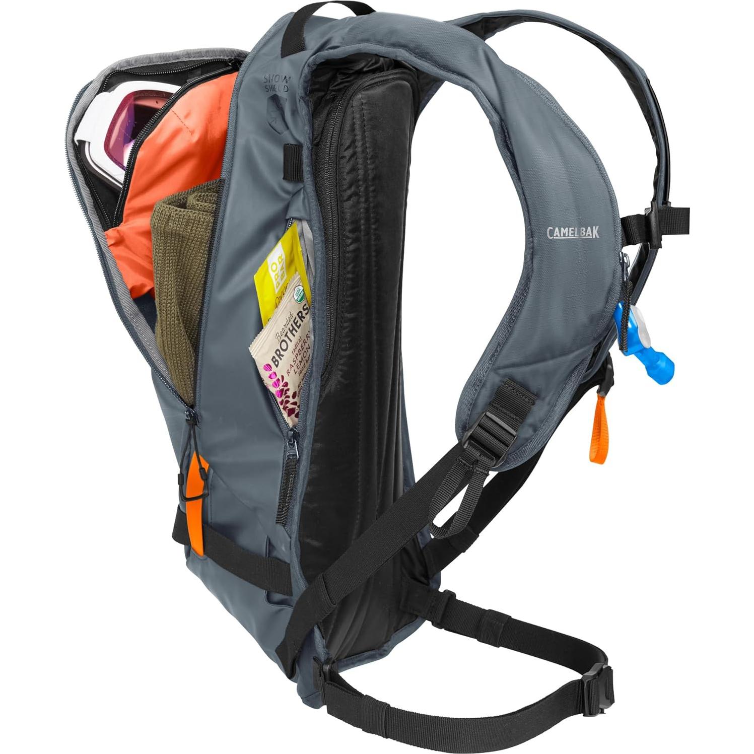 Mochila de Hidratación CamelBak Powderhound 12 2L Gris/Naranja