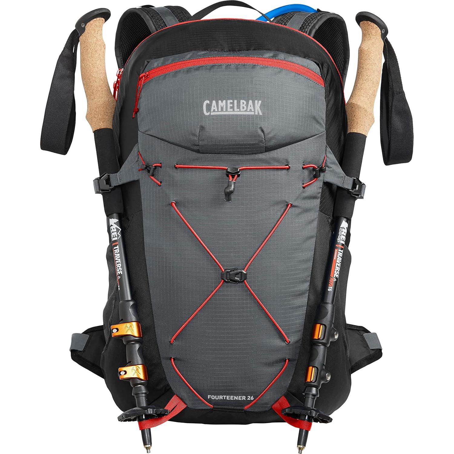 Mochila de Hidratación CamelBak Fourteener 26 3L Grafito/Rojo