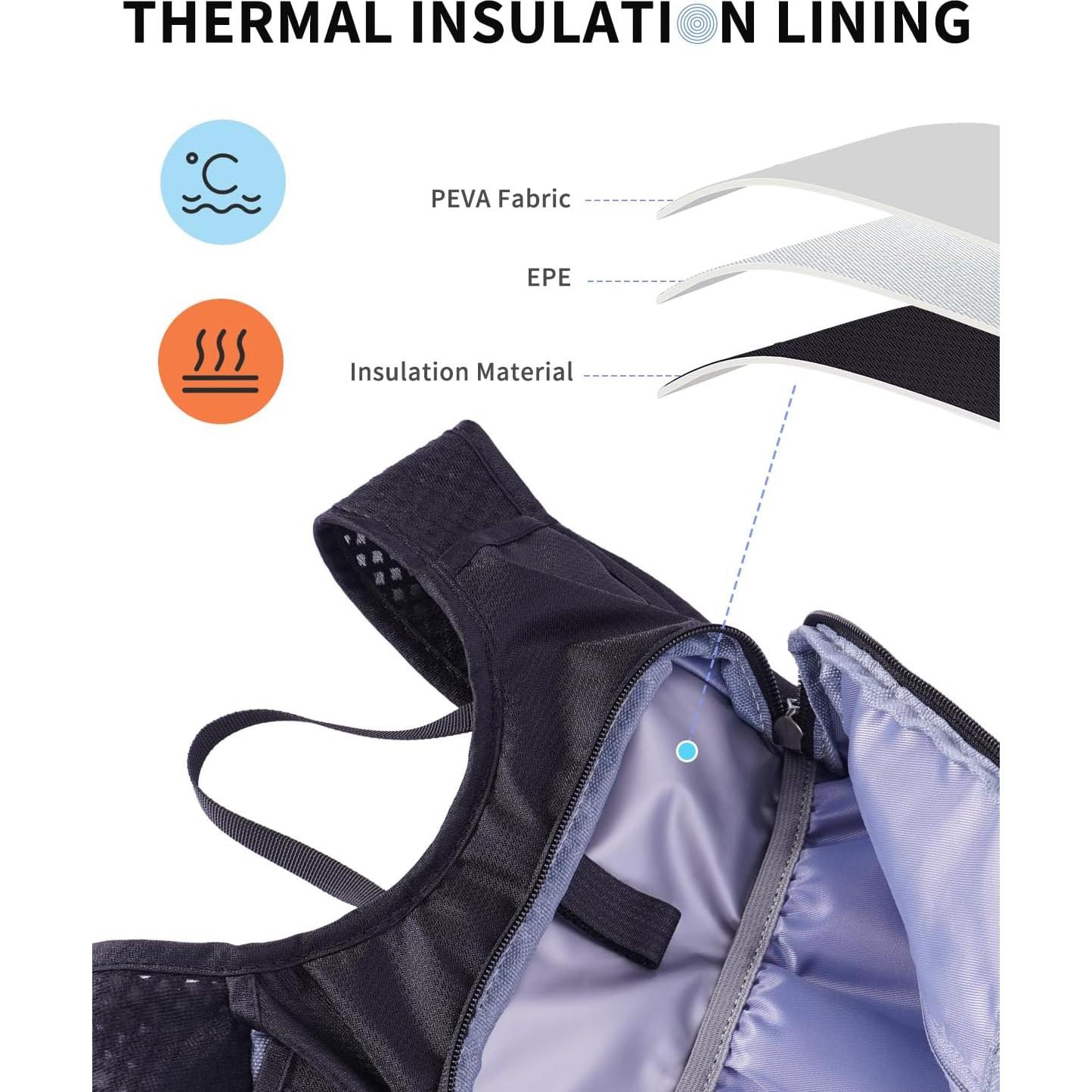 Mochila de Hidratación Azul Cuarzo 2L Unisex para Senderismo