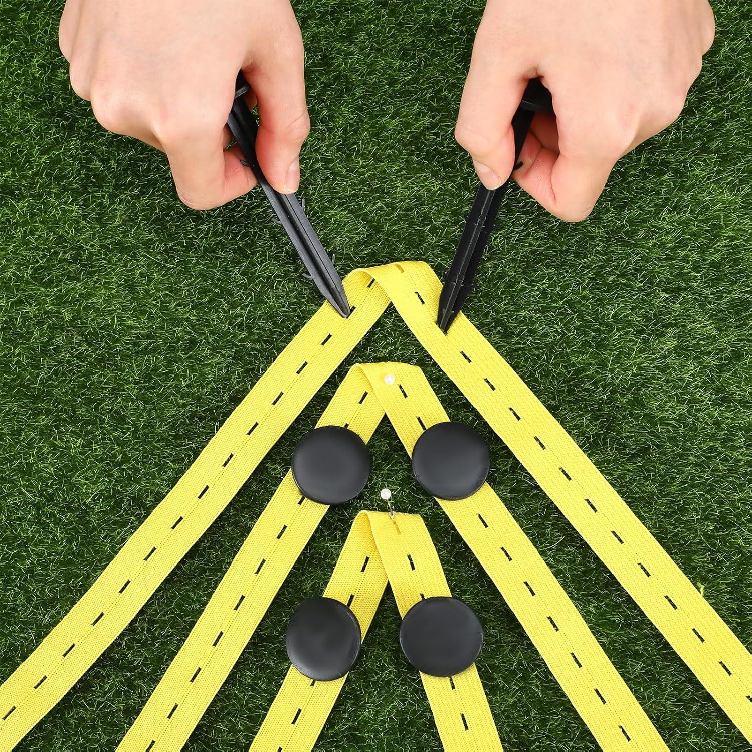 Cinta de Marcado de Campo Daifunli 393 pies con Carrete y Clavos