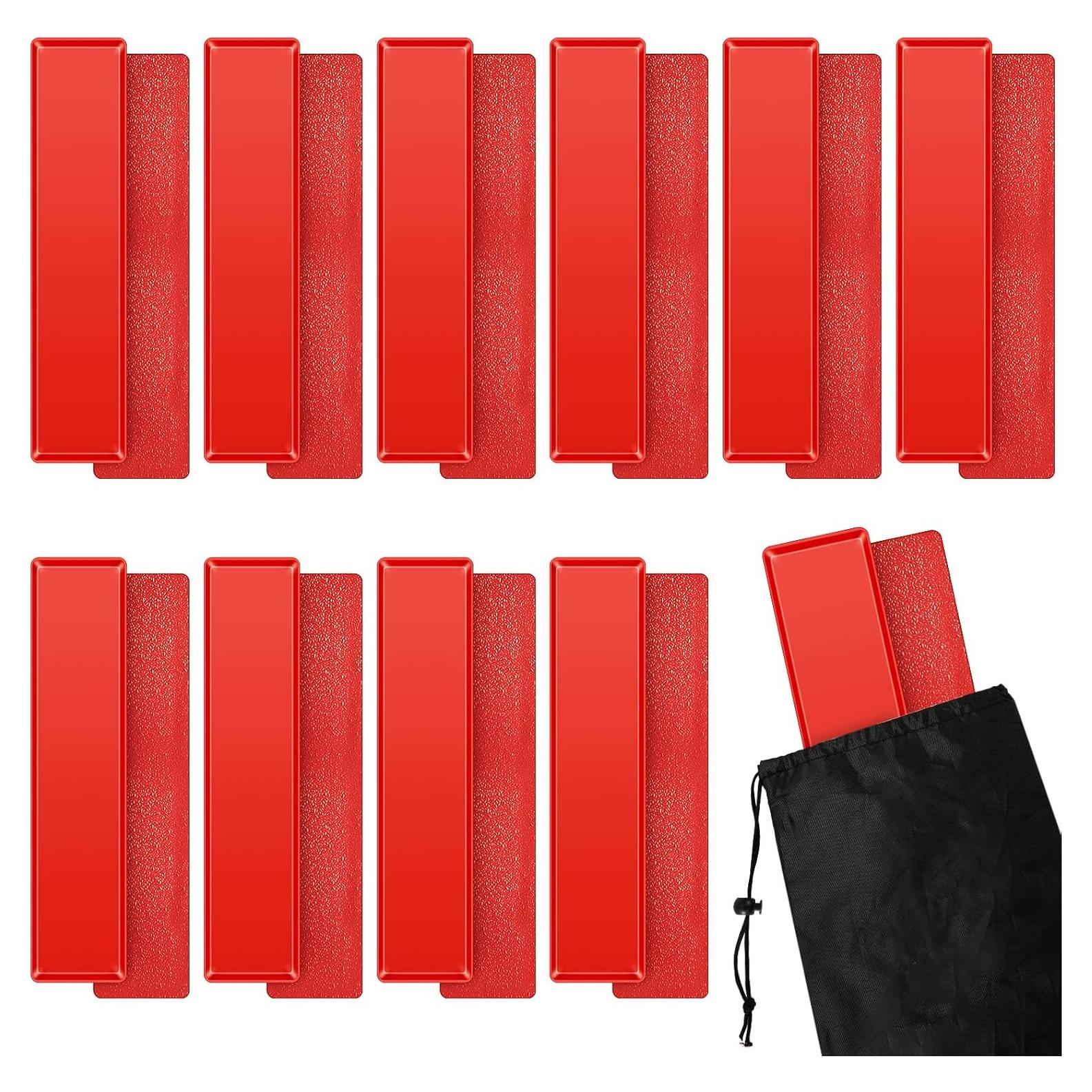 Kit de 10 Marcadores de Línea de Corte Blueweenly PVC Rojo