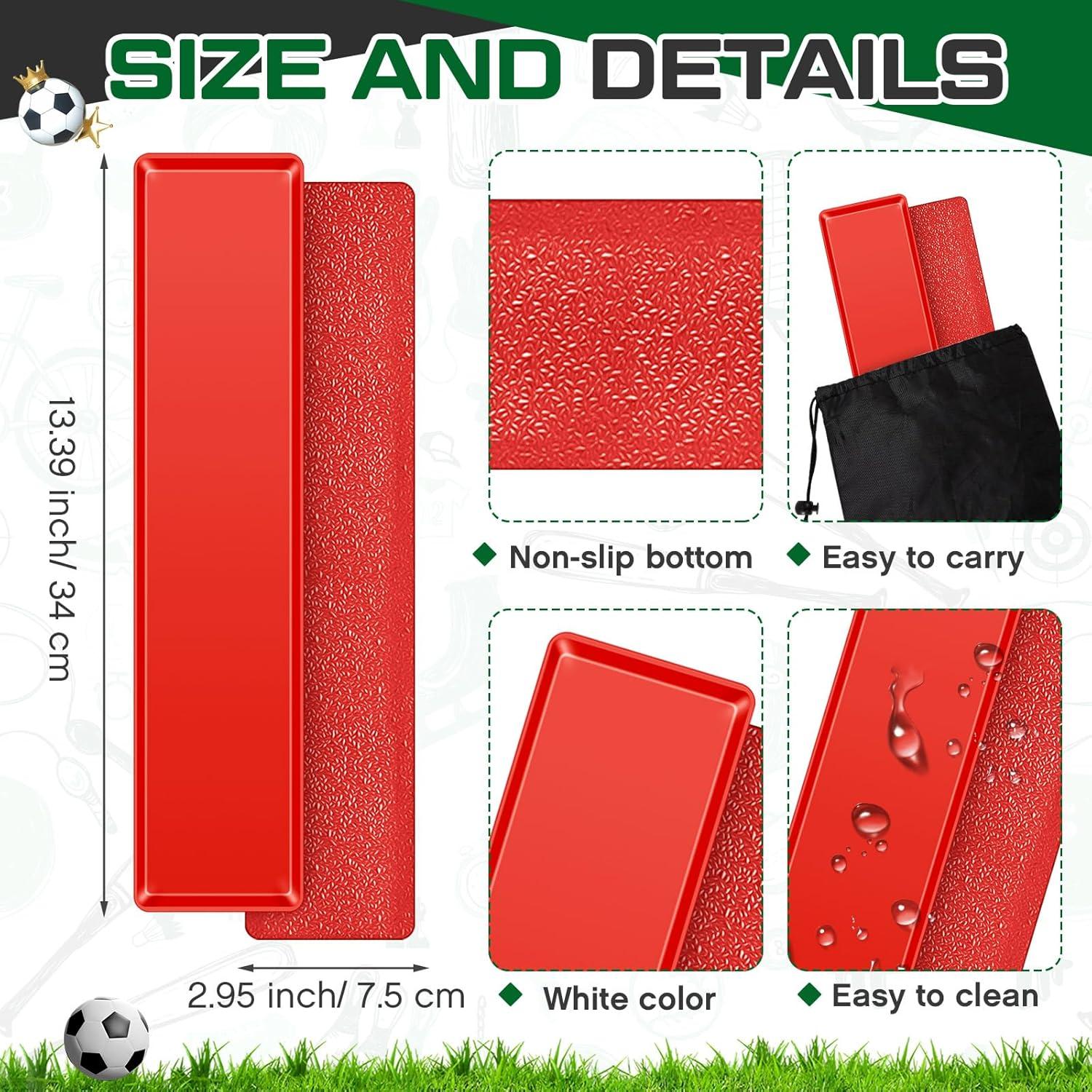 Kit de 10 Marcadores de Línea de Corte Blueweenly PVC Rojo