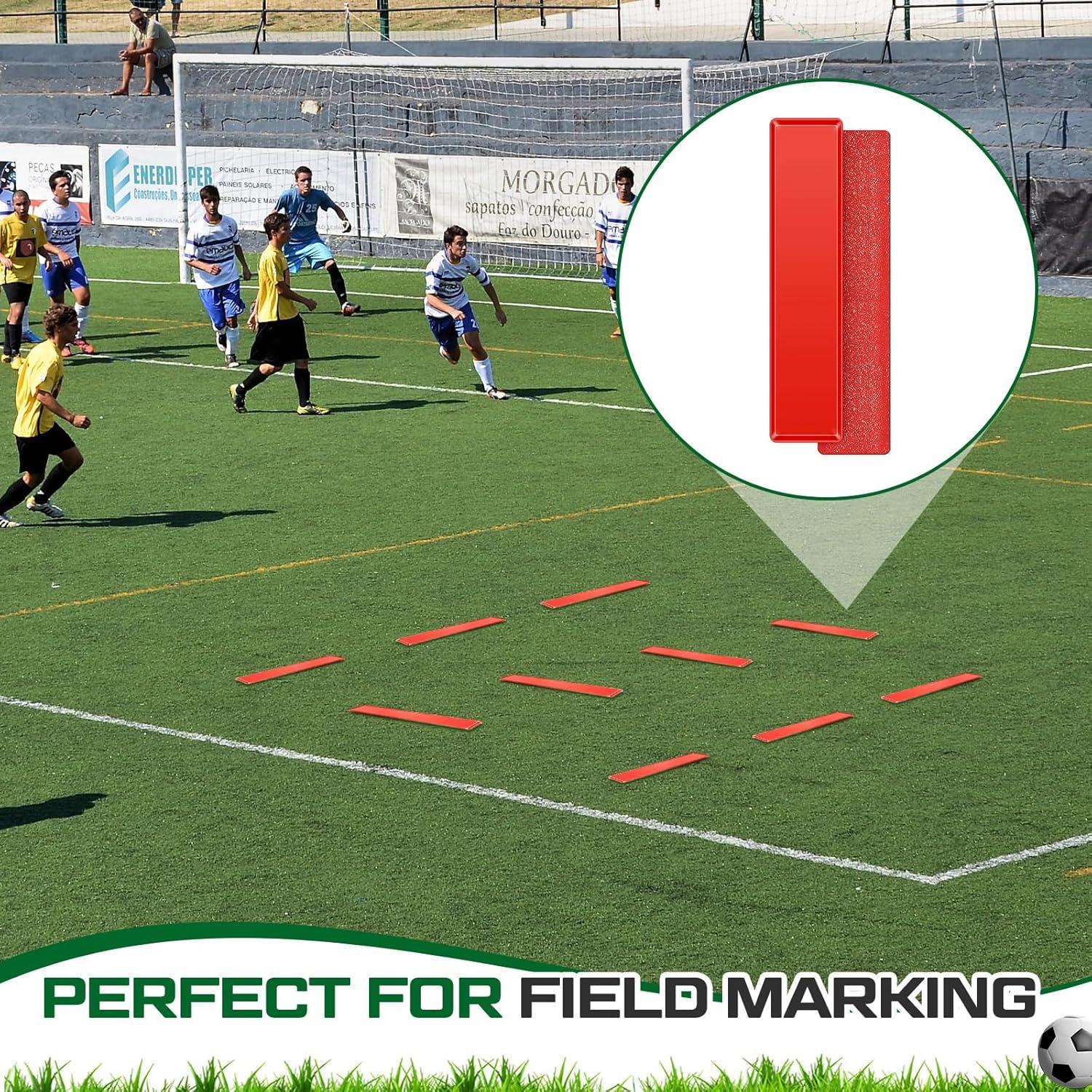 Kit de 10 Marcadores de Línea de Corte Blueweenly PVC Rojo