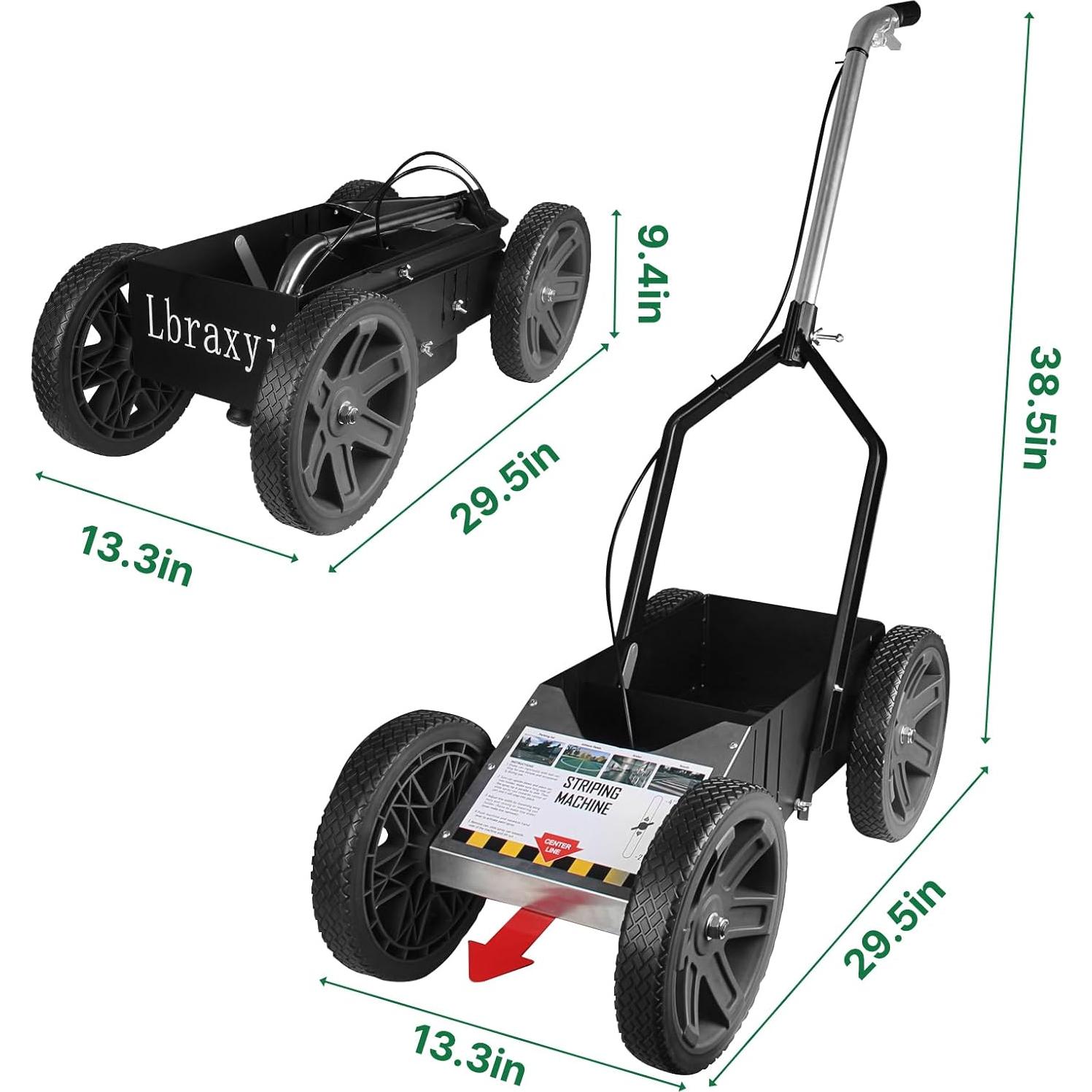 Máquina de Marcado de Líneas Lbraxyi Negra 2-4" Ancho Ajustable