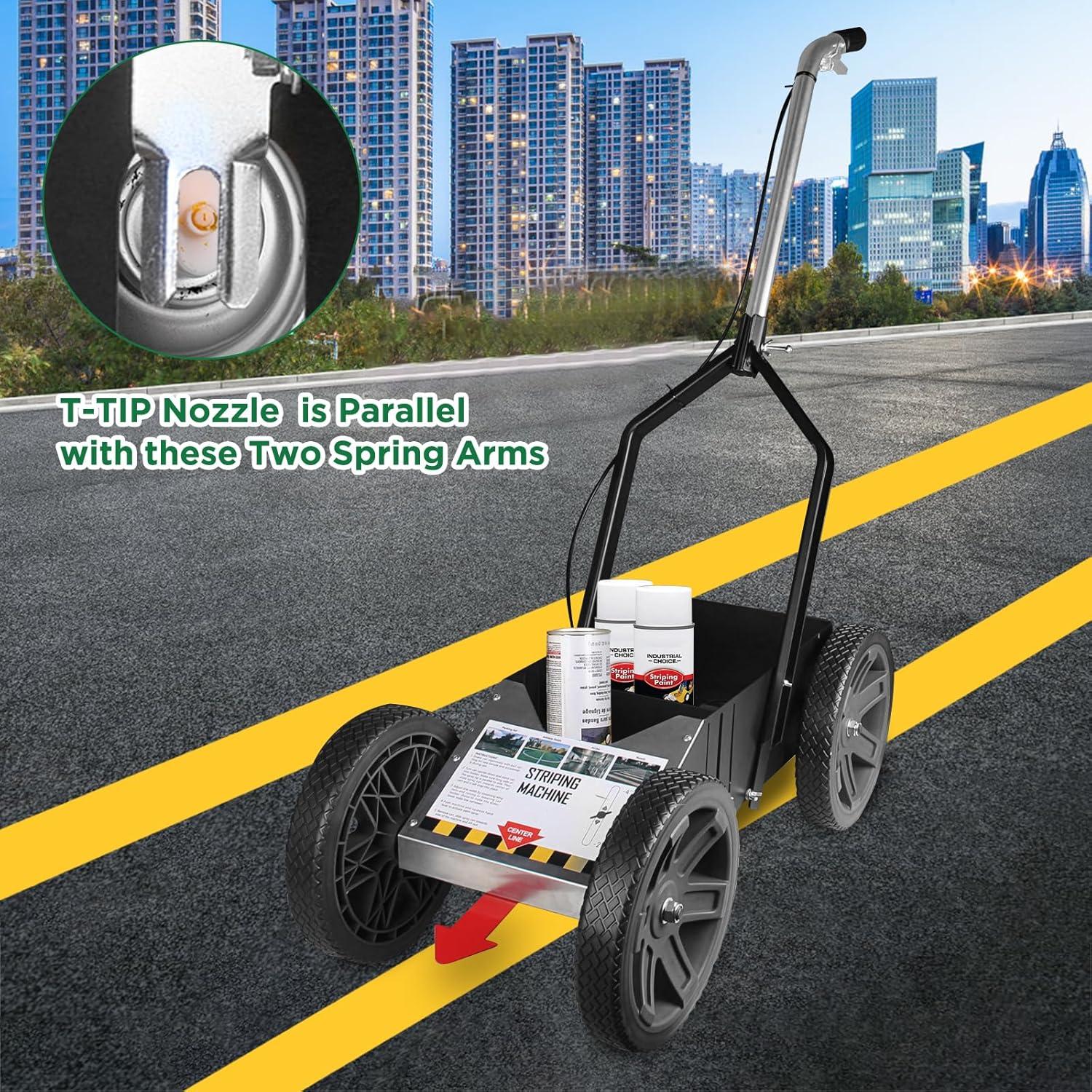 Máquina de Marcado de Líneas Lbraxyi Negra 2-4" Ancho Ajustable