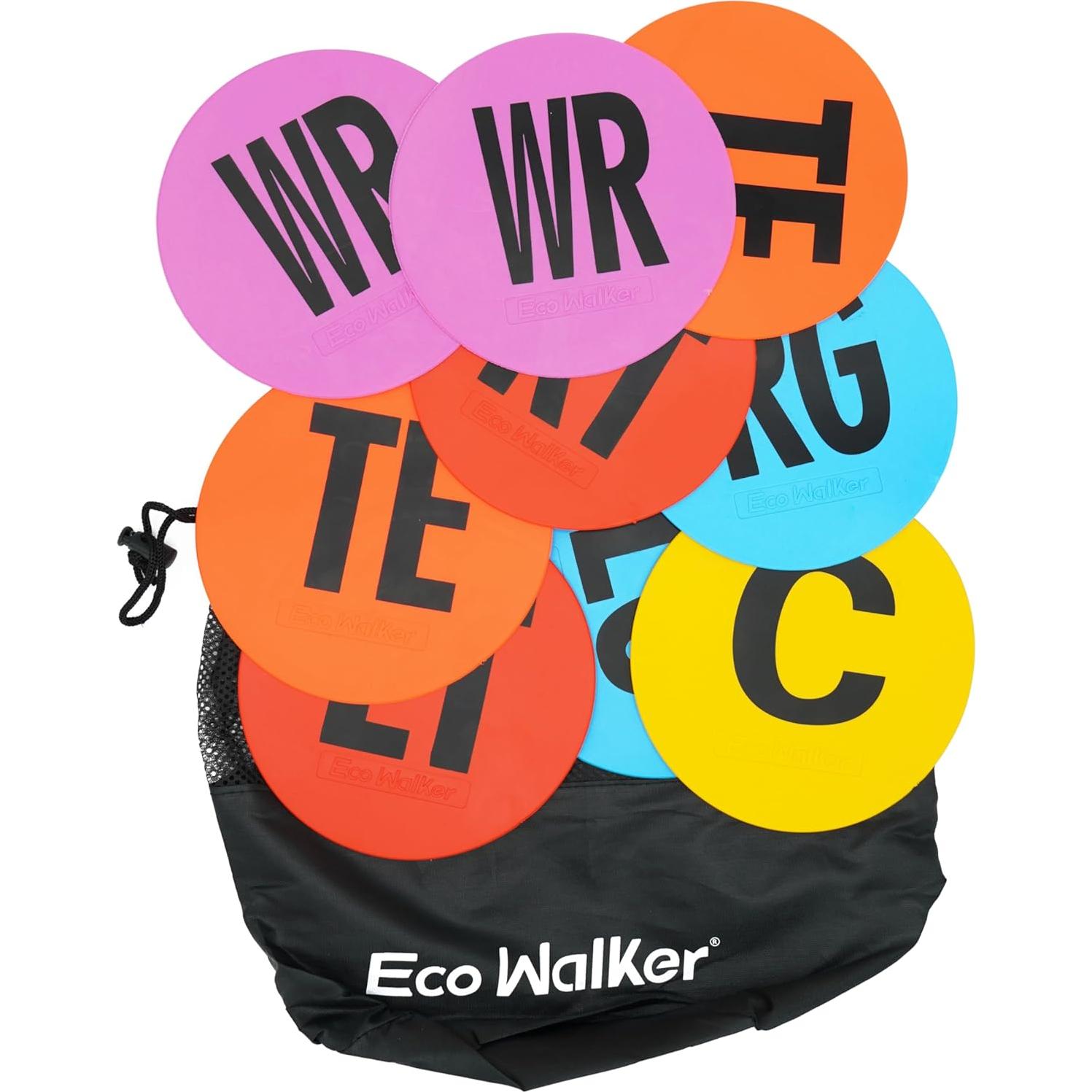 Marcadores de Posición Eco Walker 15cm para Fútbol - Set de 9