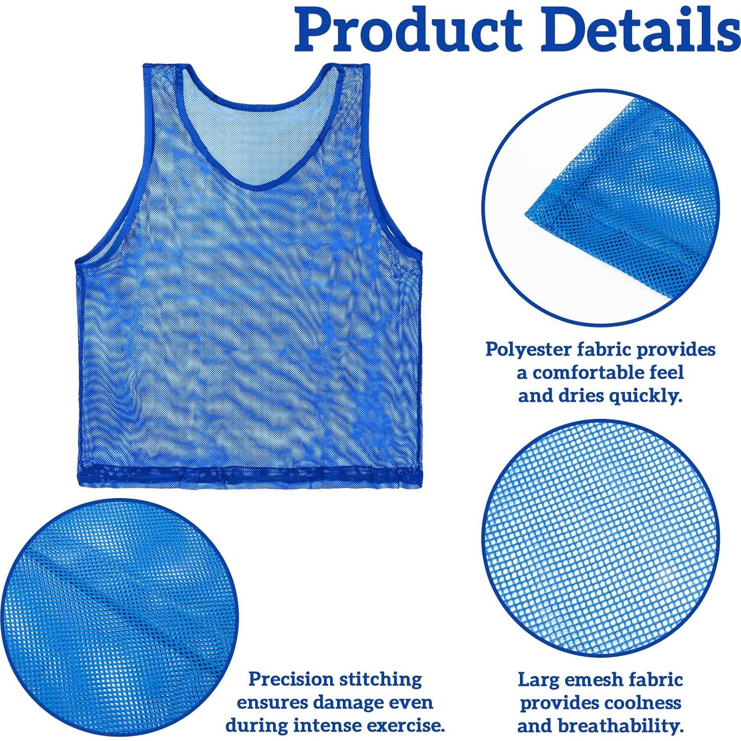 Set de 6 Pinnies de Fútbol RAINFLOW para Niños y Adultos