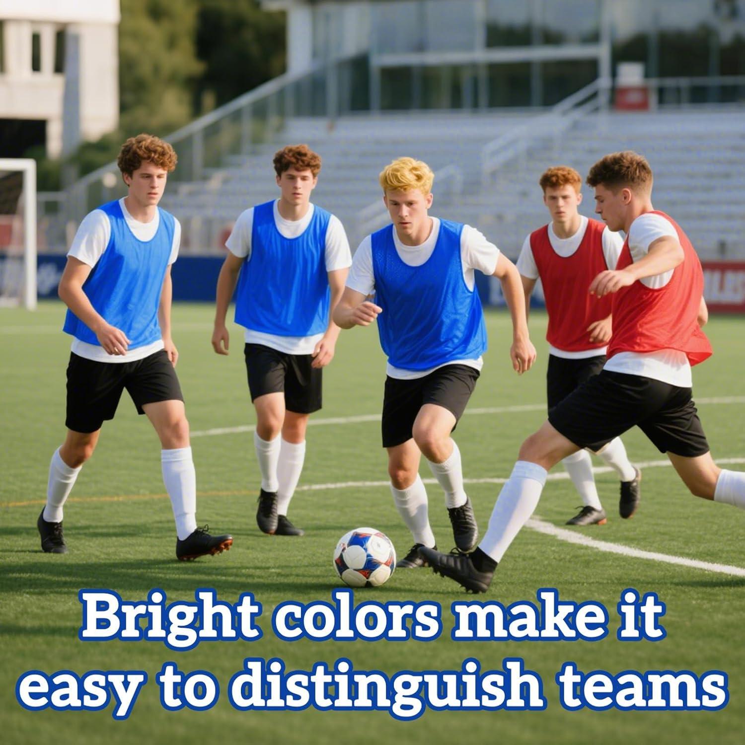 Set de 6 Pinnies de Fútbol RAINFLOW para Niños y Adultos