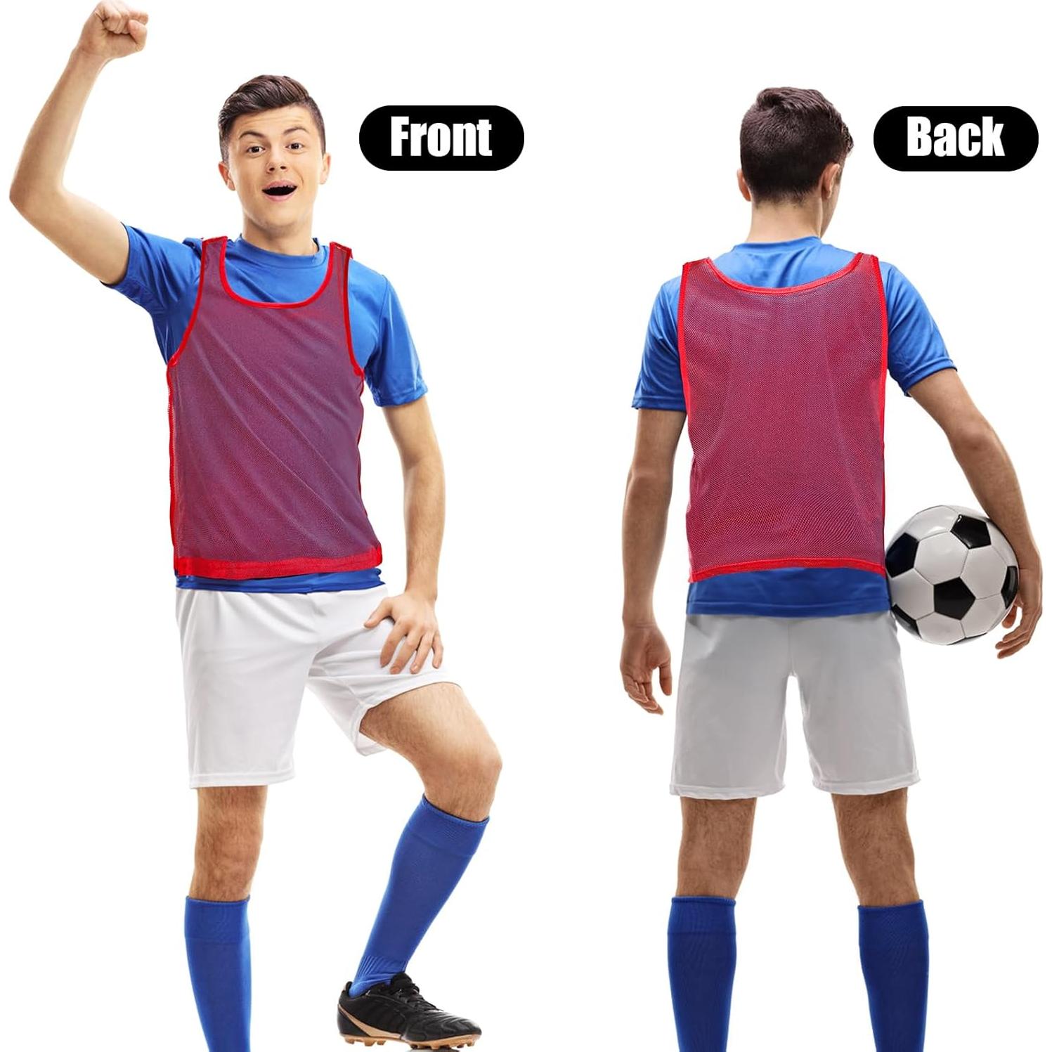 18 Chalecos de Entrenamiento Juvenil Eorbow - Malla Transpirable