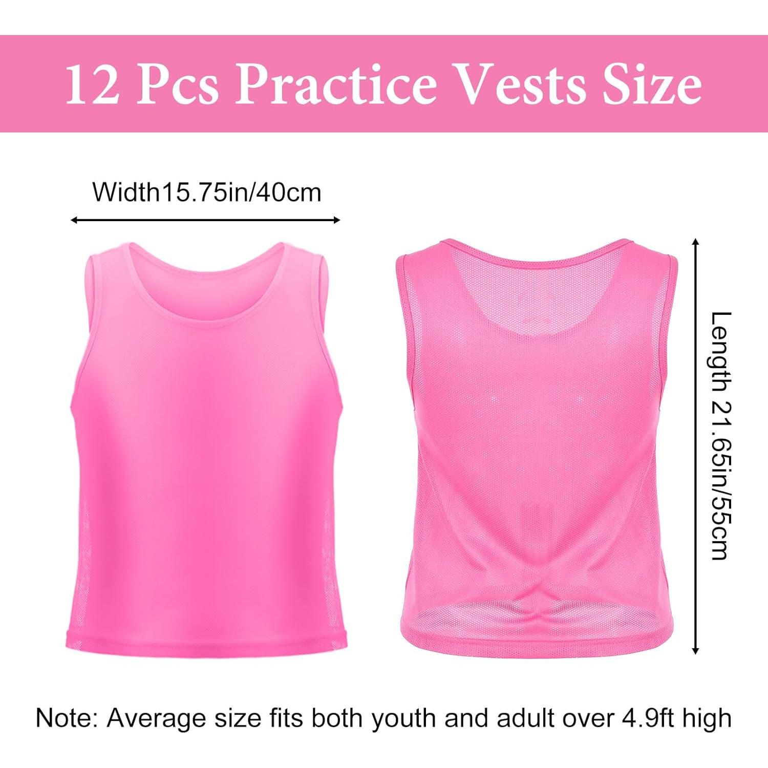 12 Chalecos Deportivos Juveniles CIATBYYJ Color Chartreuse