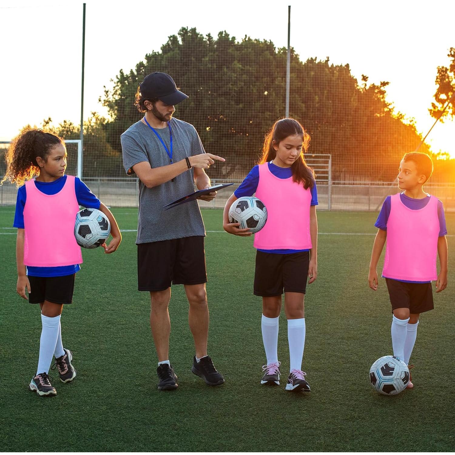 12 Chalecos Deportivos Juveniles CIATBYYJ Color Chartreuse