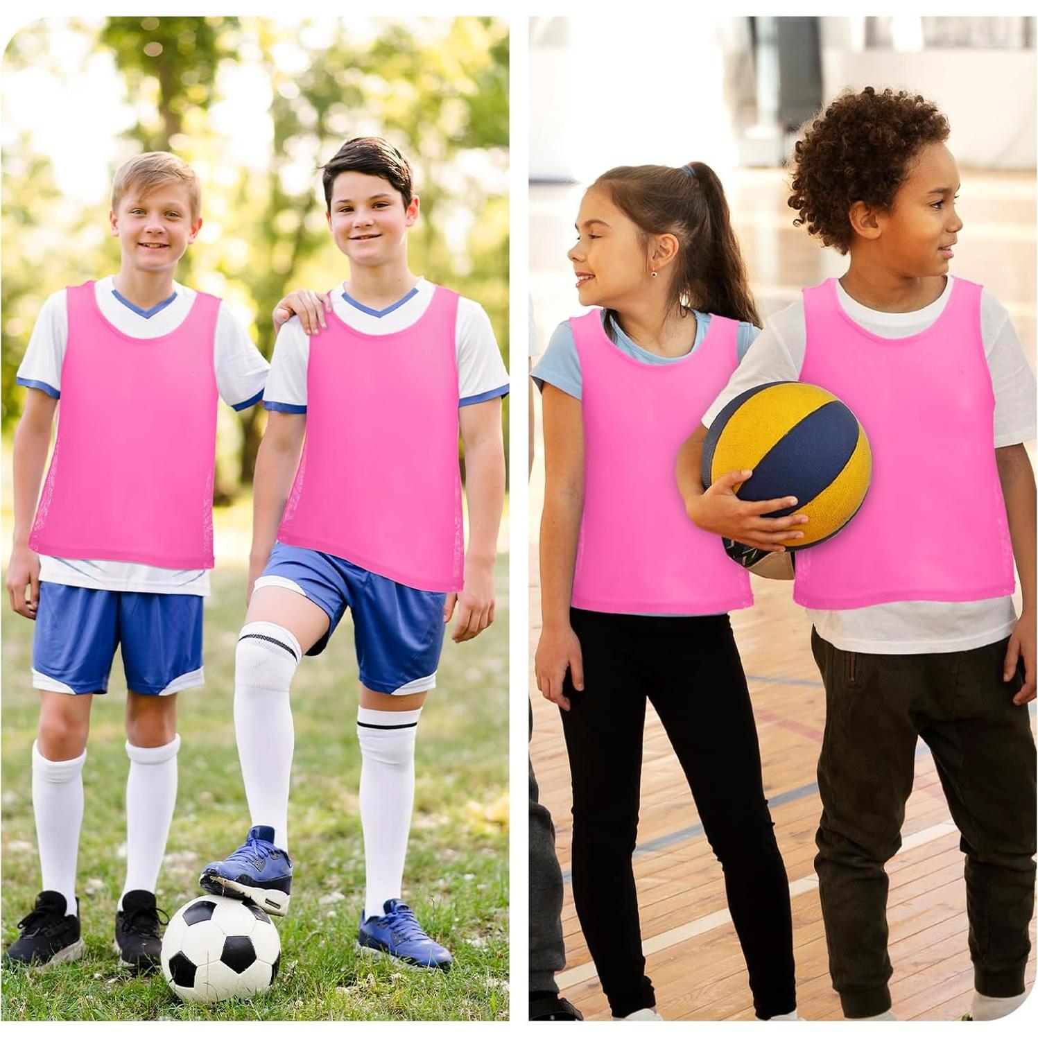 12 Chalecos Deportivos Juveniles CIATBYYJ Color Chartreuse