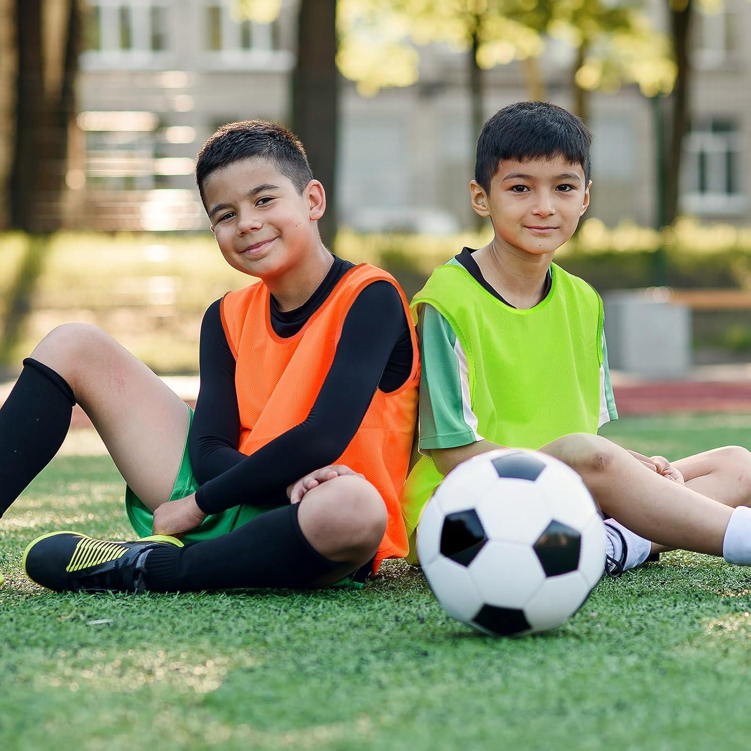 48 Chalecos de Entrenamiento de Malla Silicherry para Niños