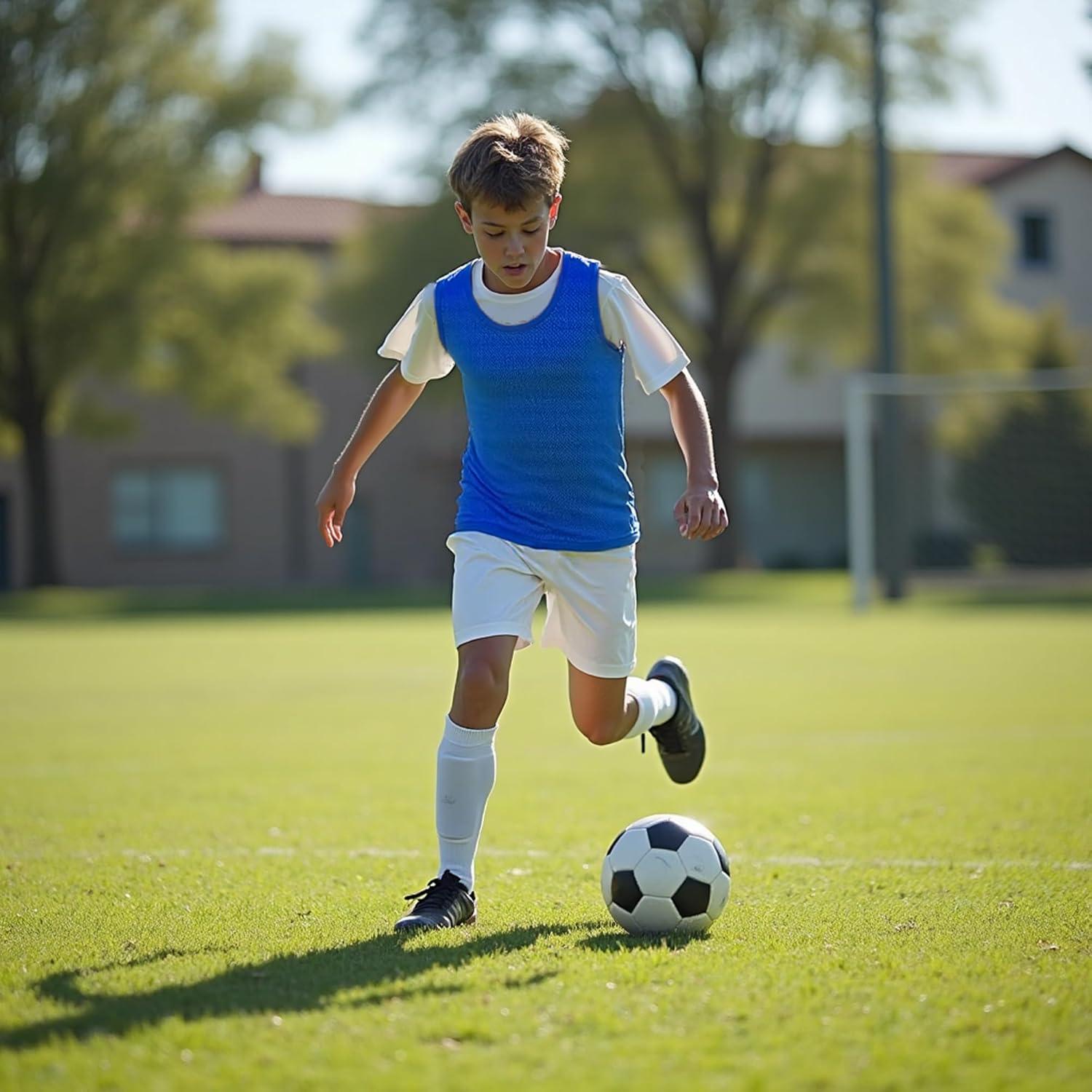 Set de 6 Chalecos Deportivos EVTHSU para Adultos y Niños - Naranja