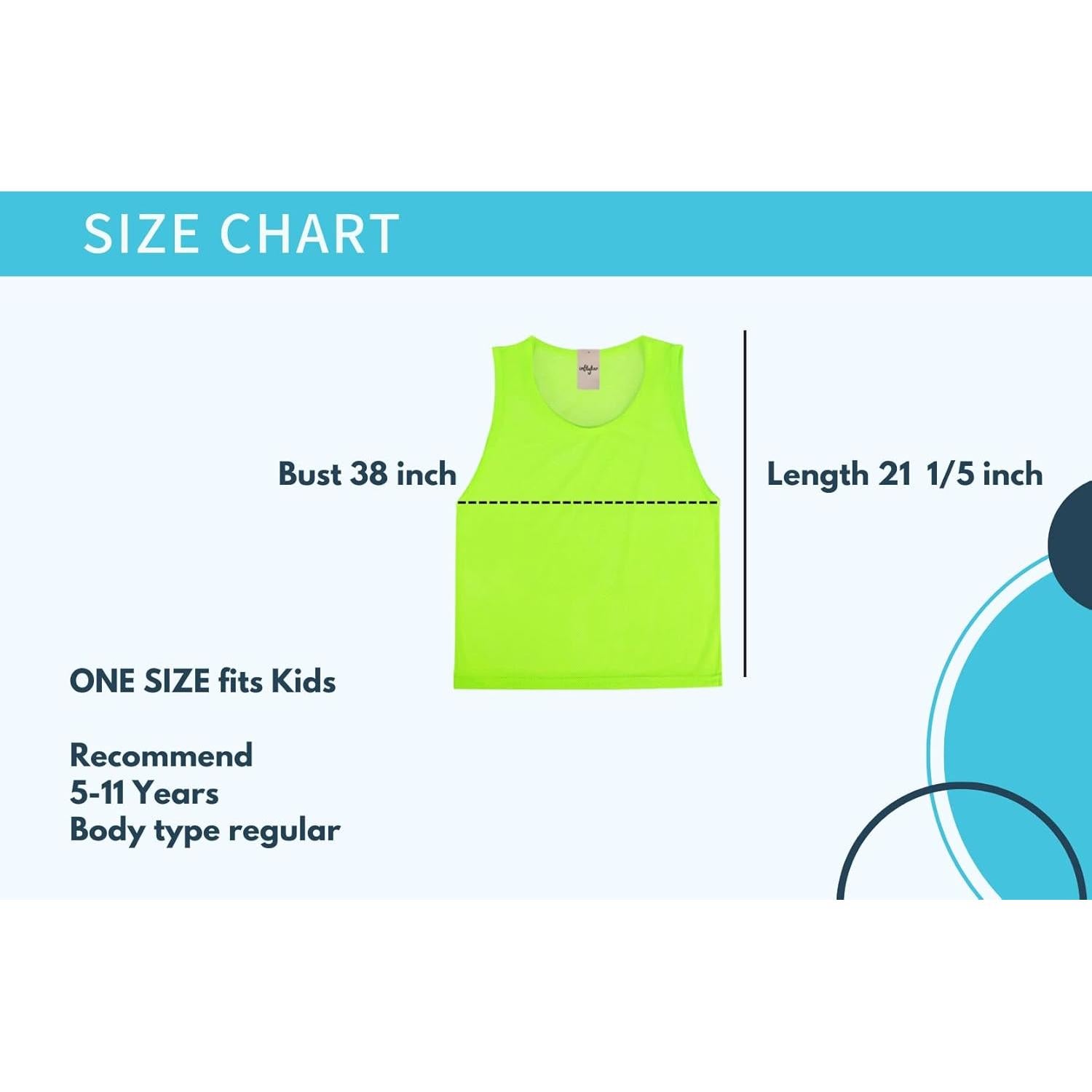 Chalecos de Entrenamiento Imflyker para Niños - 12 Piezas