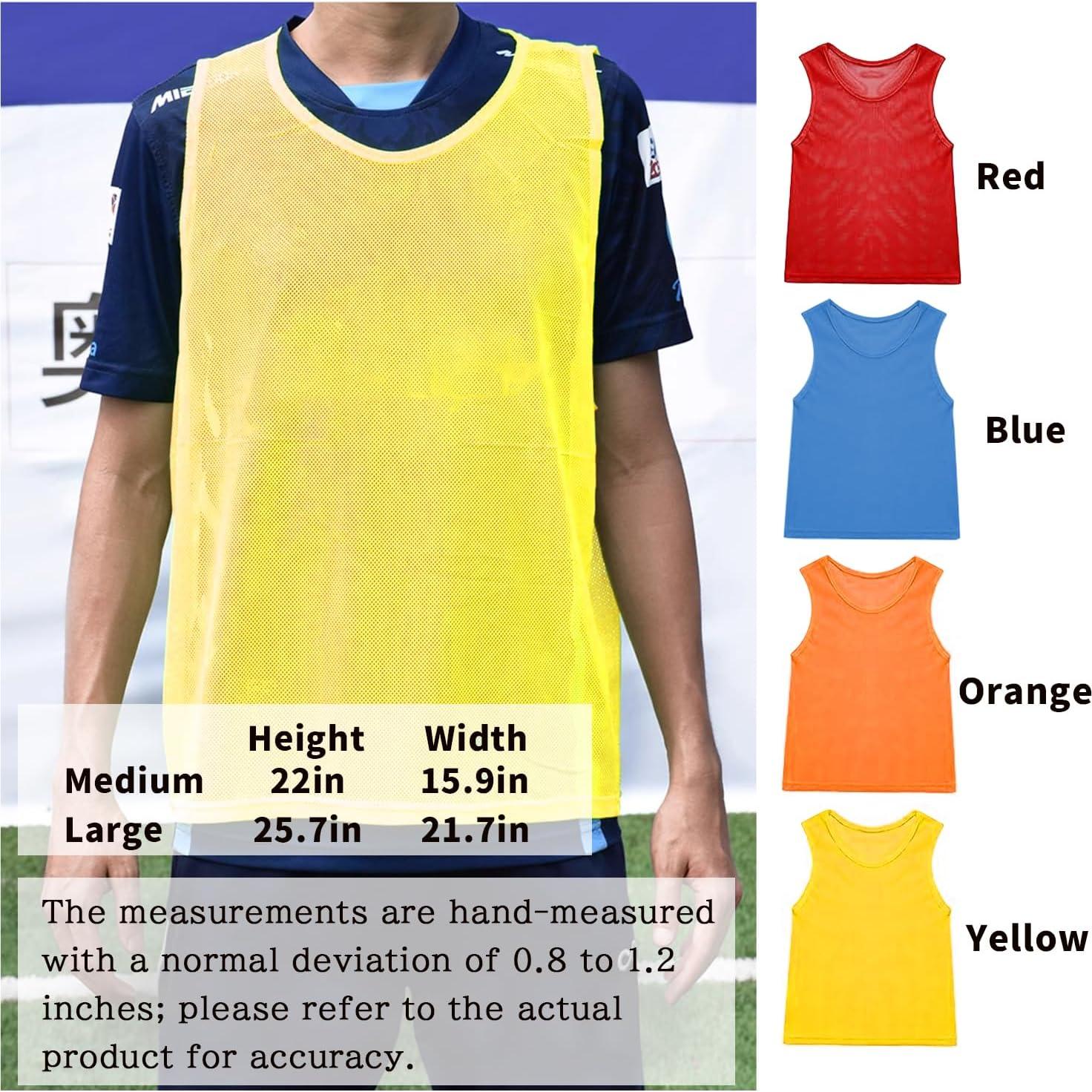 Paquete de 12 Chalecos de Práctica GINUMWA para Fútbol y Baloncesto