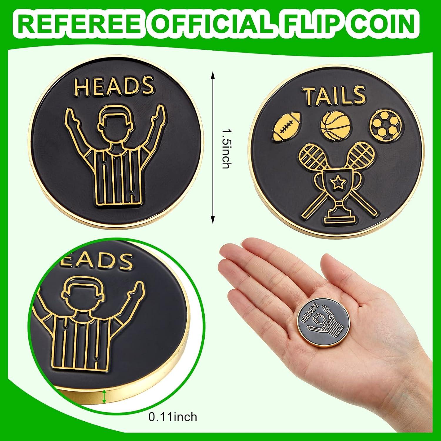 Monedas de Lanzamiento de Árbitro Jexine - 2 Piezas con Estuche