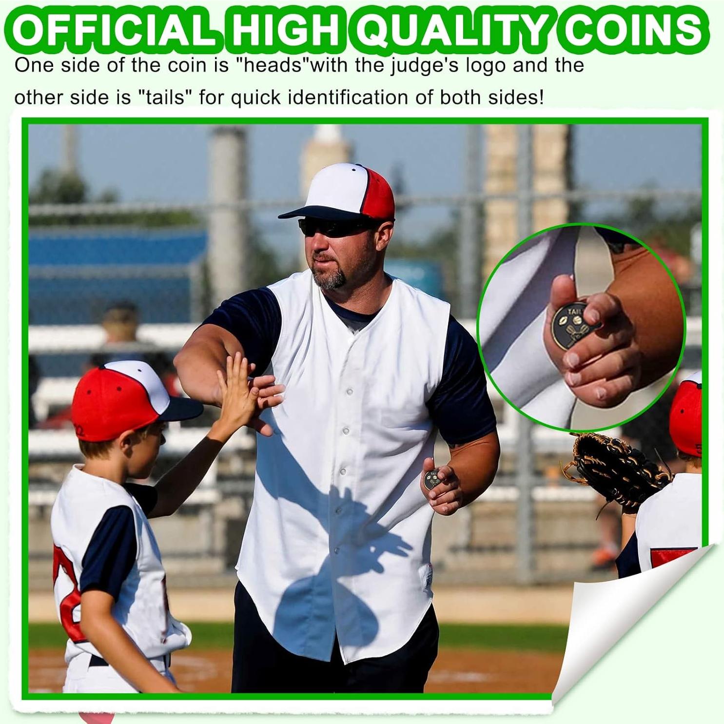 Monedas de Lanzamiento de Árbitro Jexine - 2 Piezas con Estuche