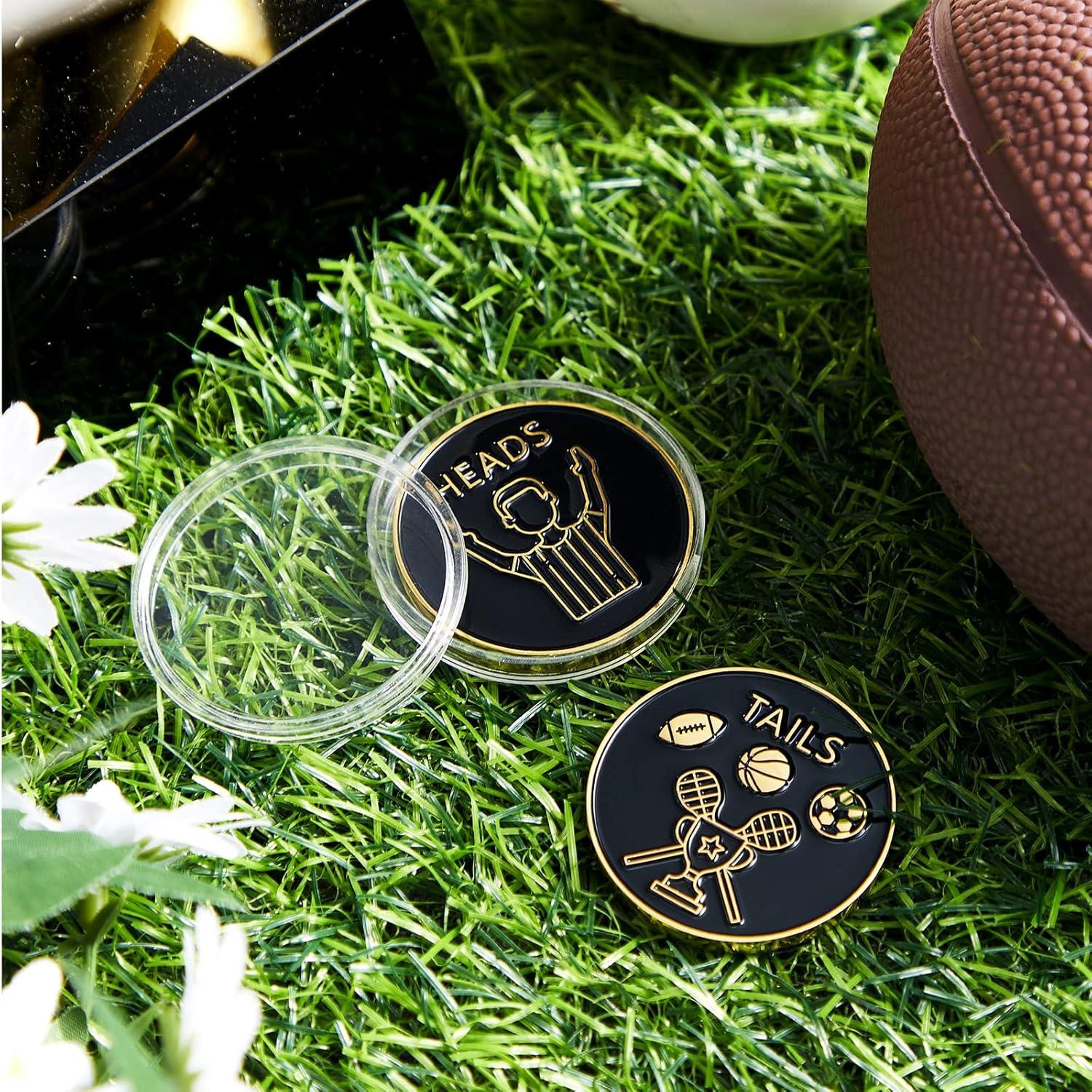 Monedas de Lanzamiento de Árbitro Jexine - 2 Piezas con Estuche