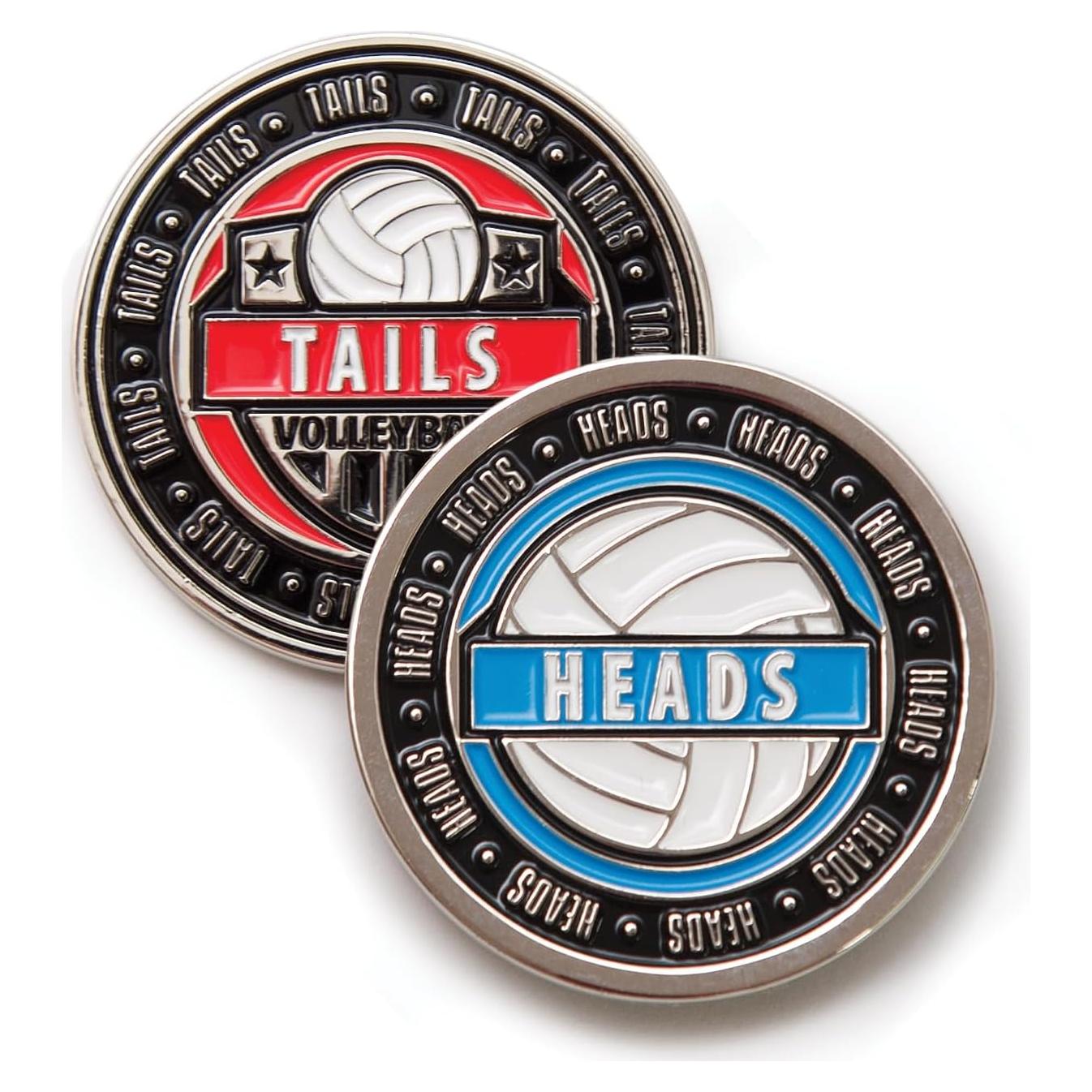 Moneda de Volibol Tandem Sport - Cara y Cruz - 3.81 cm