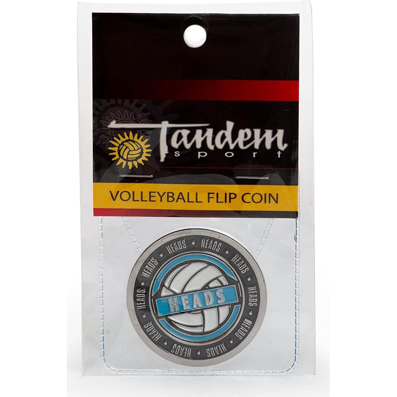 Moneda de Volibol Tandem Sport - Cara y Cruz - 3.81 cm