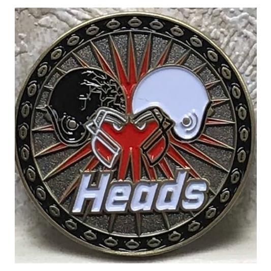 Moneda de Lanzamiento de Fútbol Genérico Doble Cara 3.81 cm