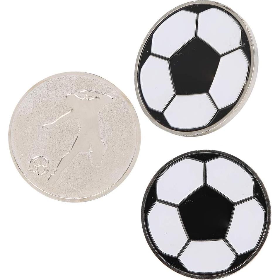 Moneda de lanzamiento de fútbol 01 con caja plástica - 8.65 cm