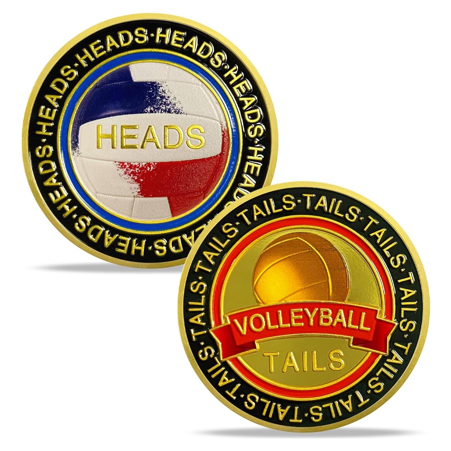 Moneda de Volibol ASmileIndeep - Cara y Cruz - 3.81 cm