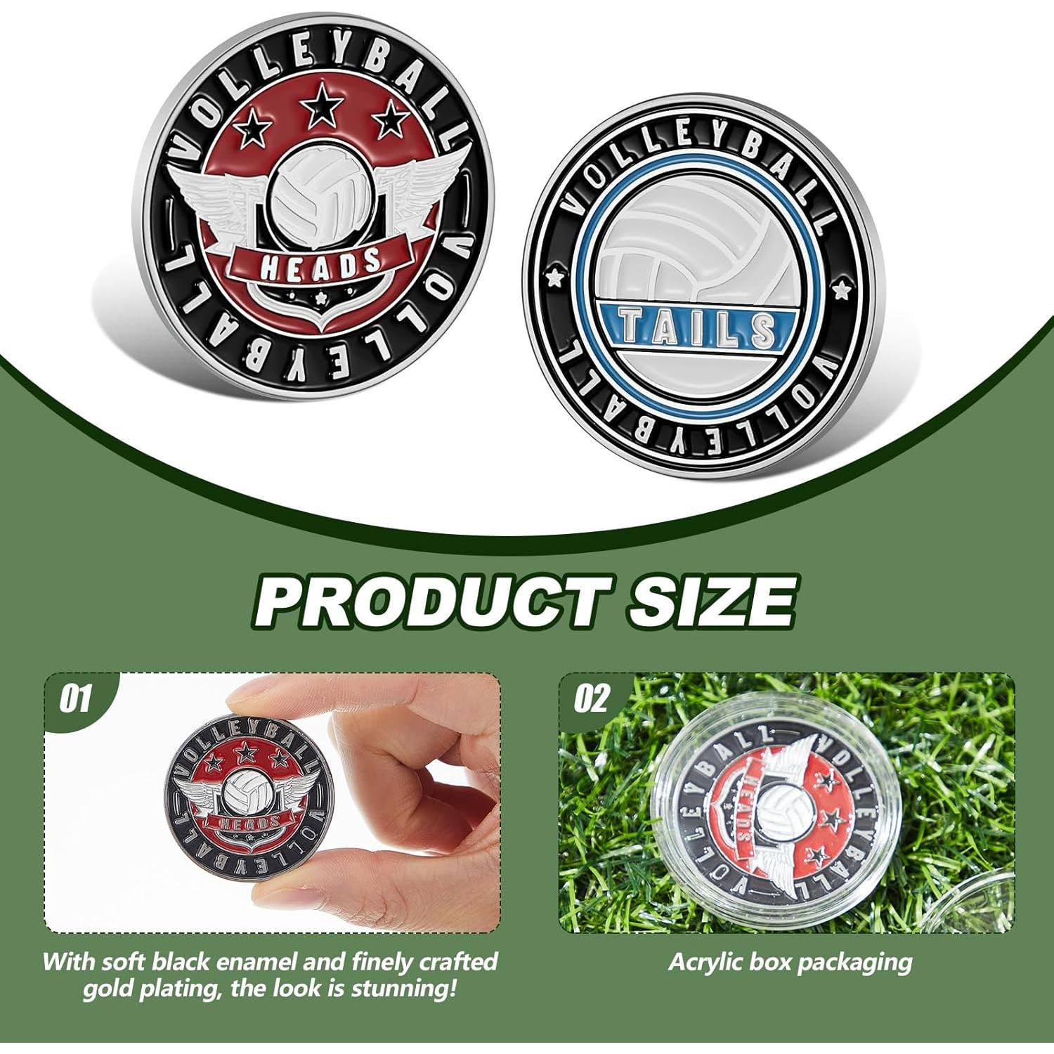 Monedas de Voleibol para Árbitro Equsion - 2 Pcs 3.8 cm