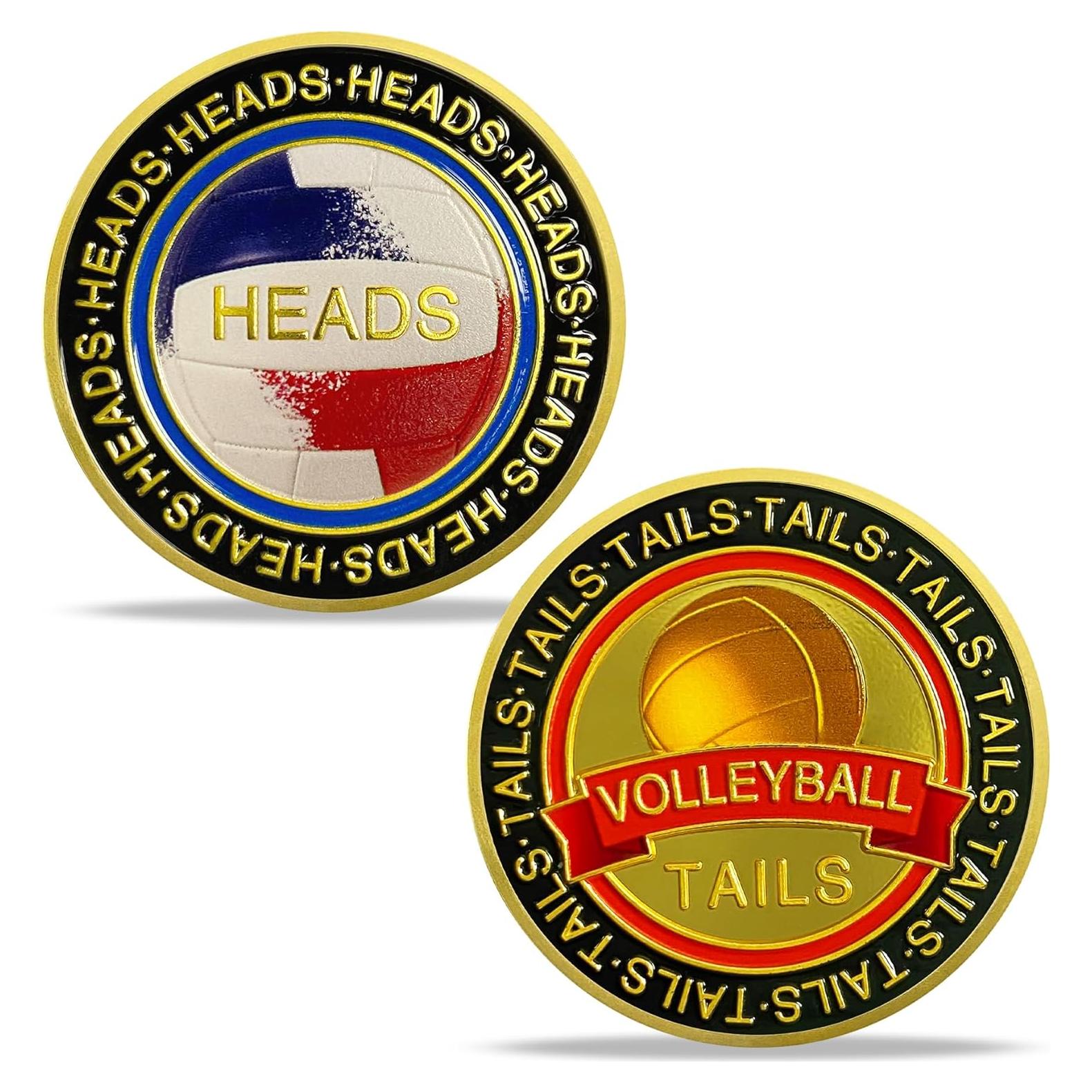 Moneda de Volibol Cara o Cruz BHealthLife 4 cm Zinc