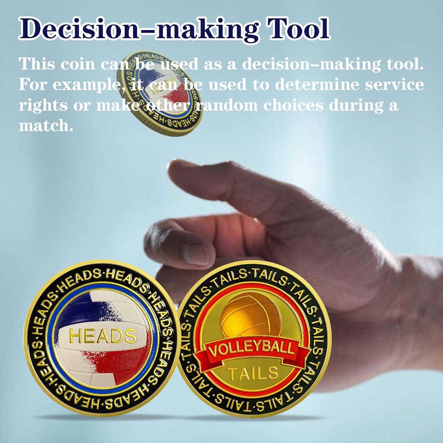 Moneda de Volibol Cara o Cruz BHealthLife 4 cm Zinc