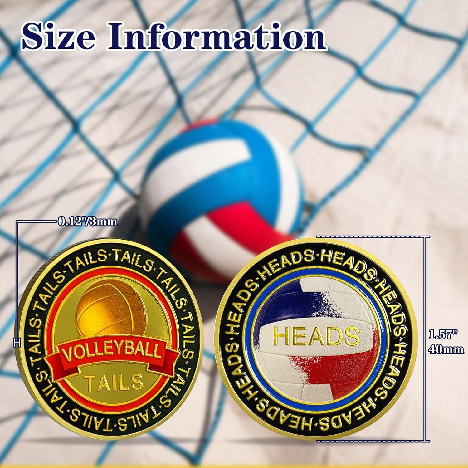 Moneda de Volibol Cara o Cruz BHealthLife 4 cm Zinc