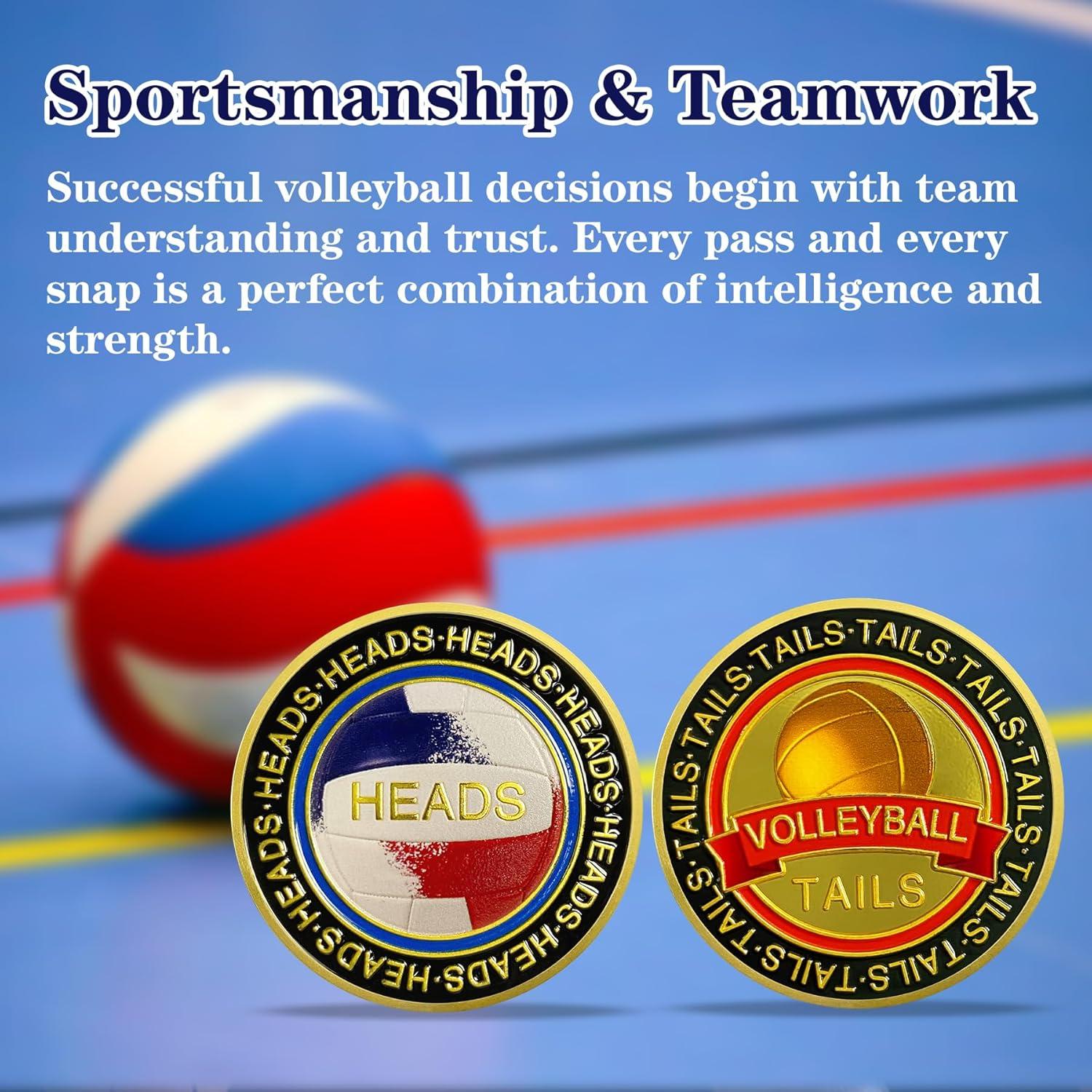 Moneda de Volibol Cara o Cruz BHealthLife 4 cm Zinc