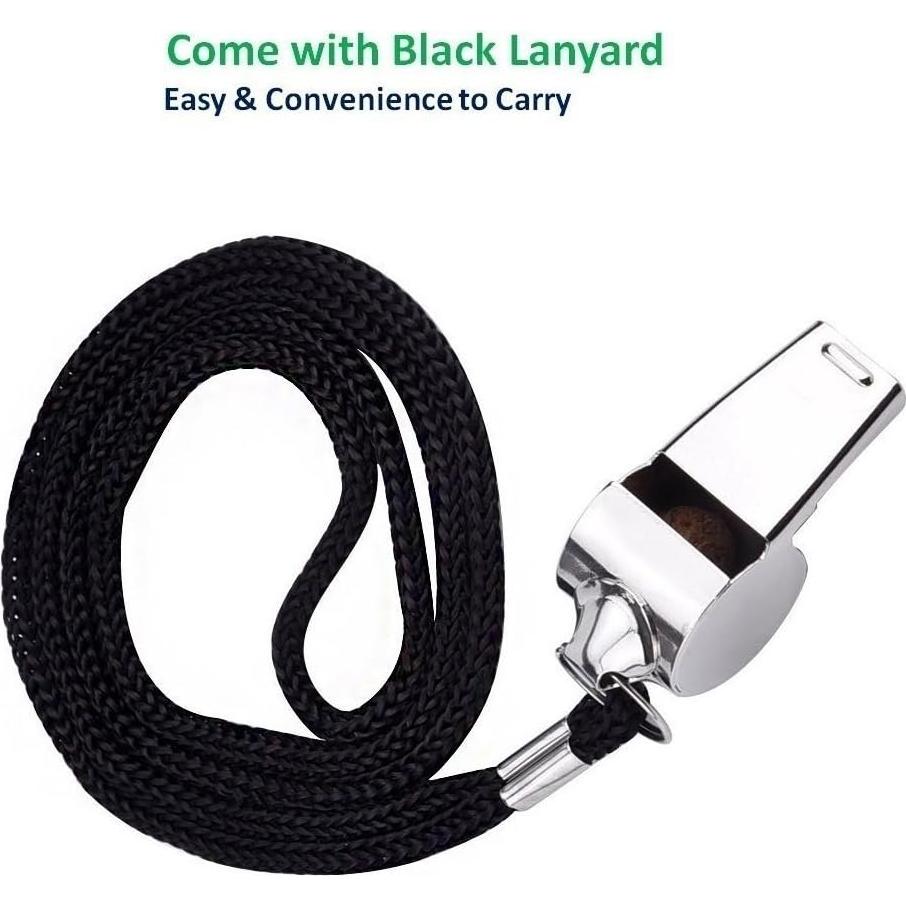 Kit de Árbitro de Fútbol Golvery - Silbato de Metal y Tarjetas