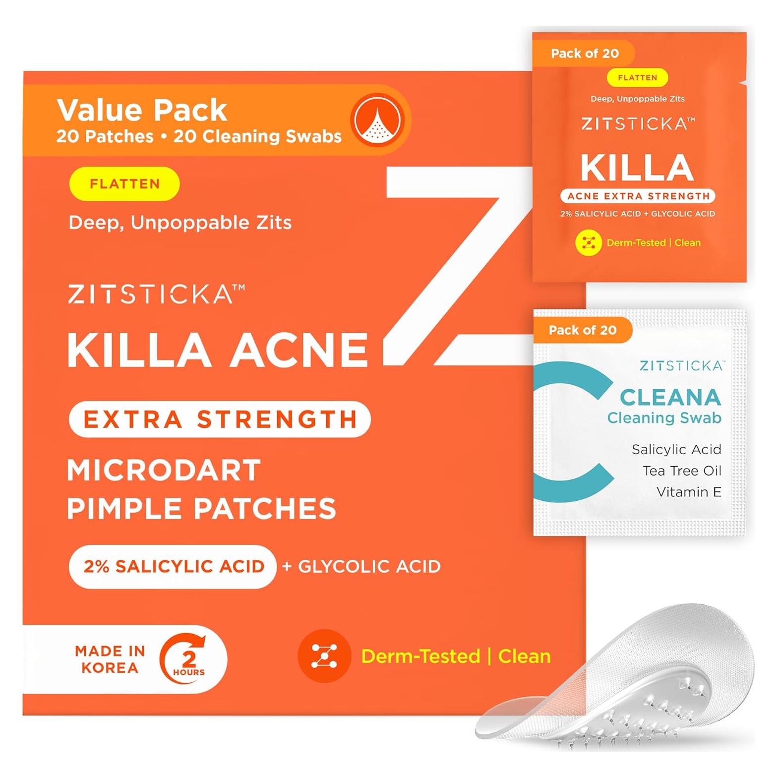 Parches para Acné ZitSticka KILLA ACNE - 20 Unidades