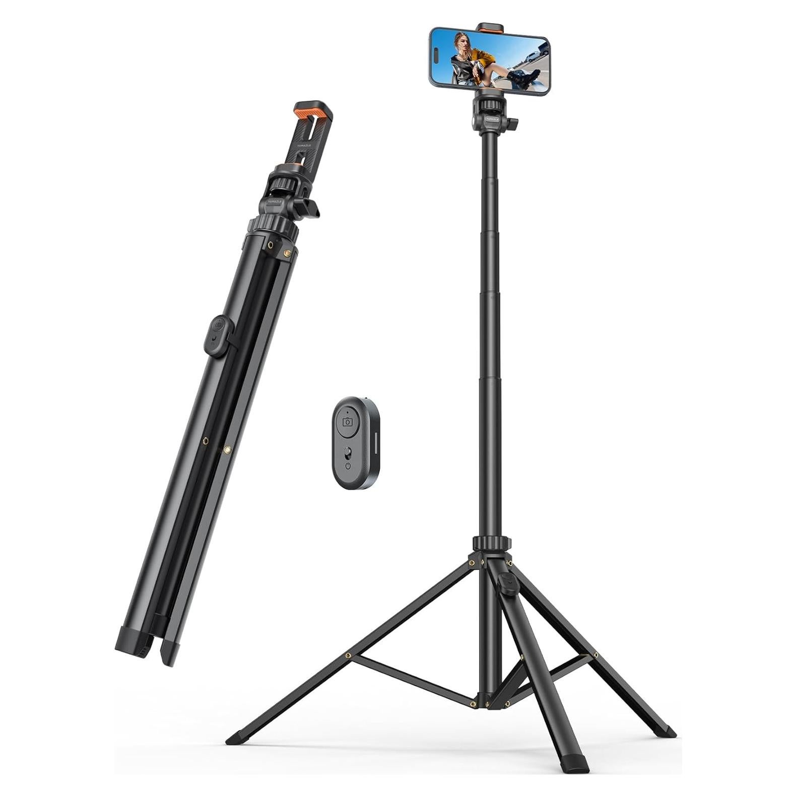 Trípode YUMAZLA 1.8m para iPhone con control remoto