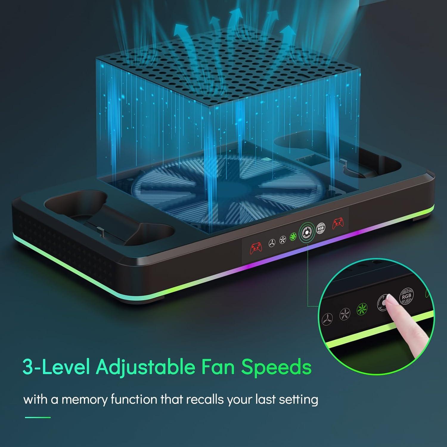 Soporte de Enfriamiento Nargos para Xbox Series X/S con Carga