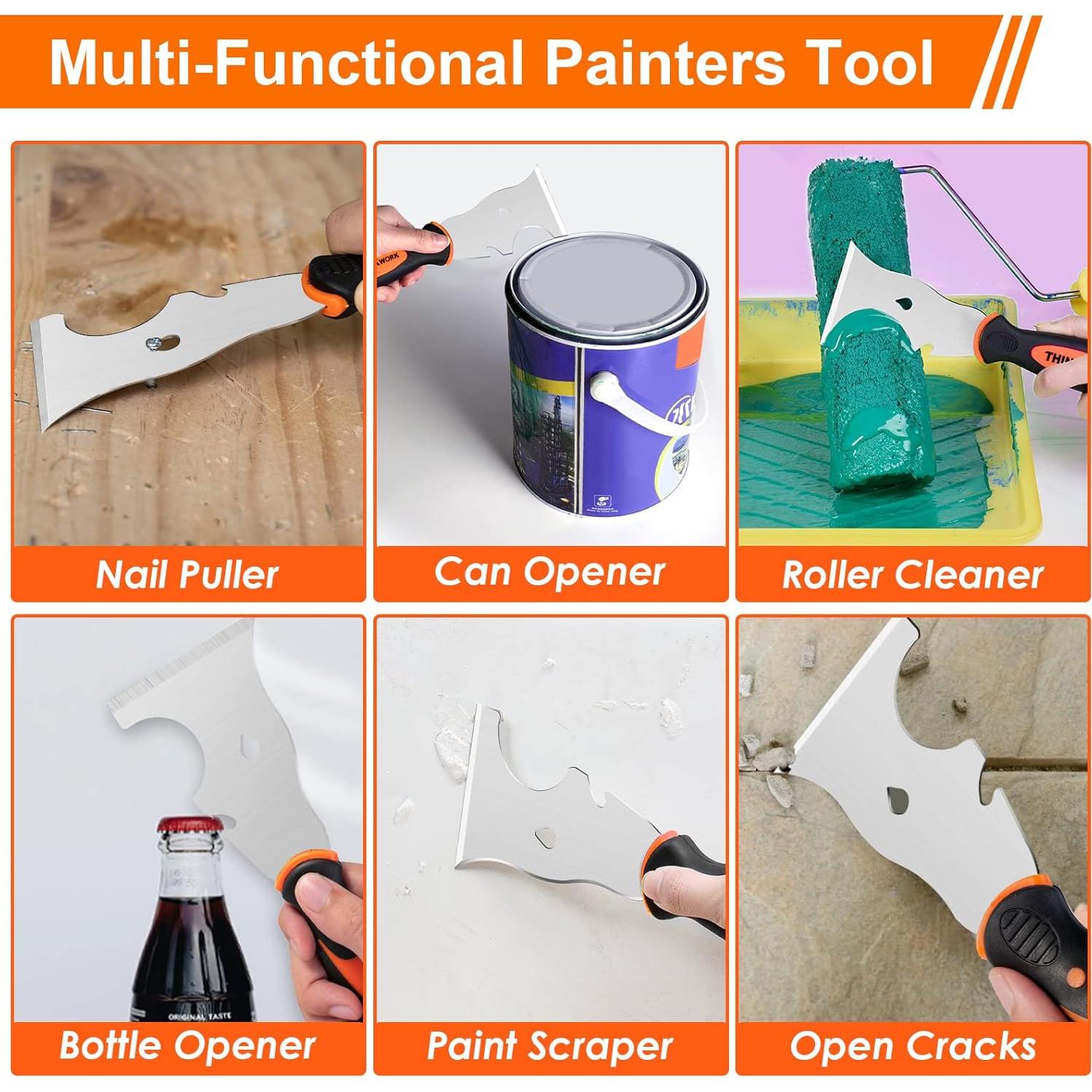 Juego de Espátulas THINKWORK 14 Piezas Acero Inoxidable